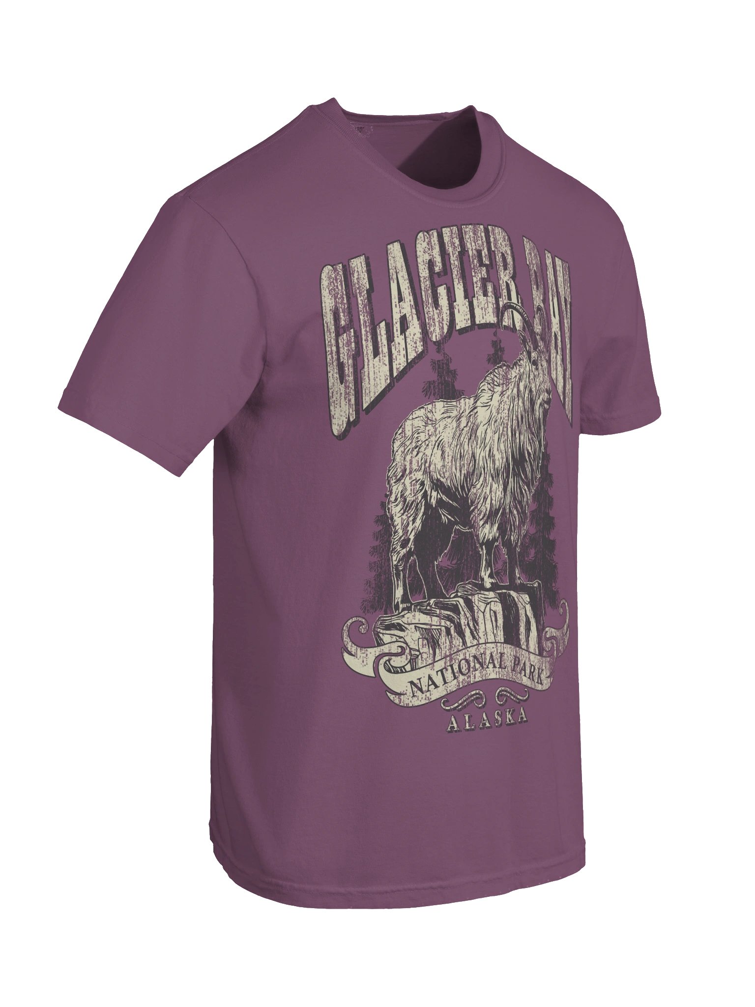 Glacier Bay National Park Shirt – Vintage Mountain Goat Graphic Tee Alaska product image (9)