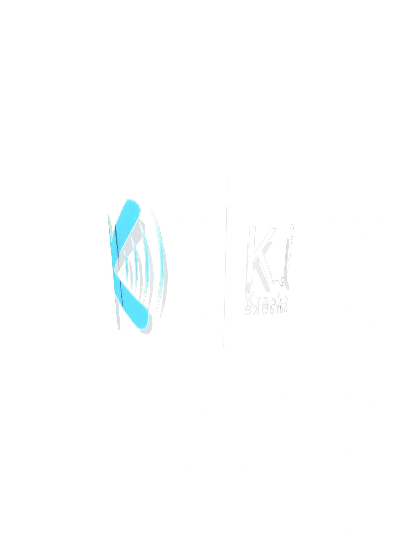 KIUK Double Logo Shaker Pint Glass by Allcolor product image (1)