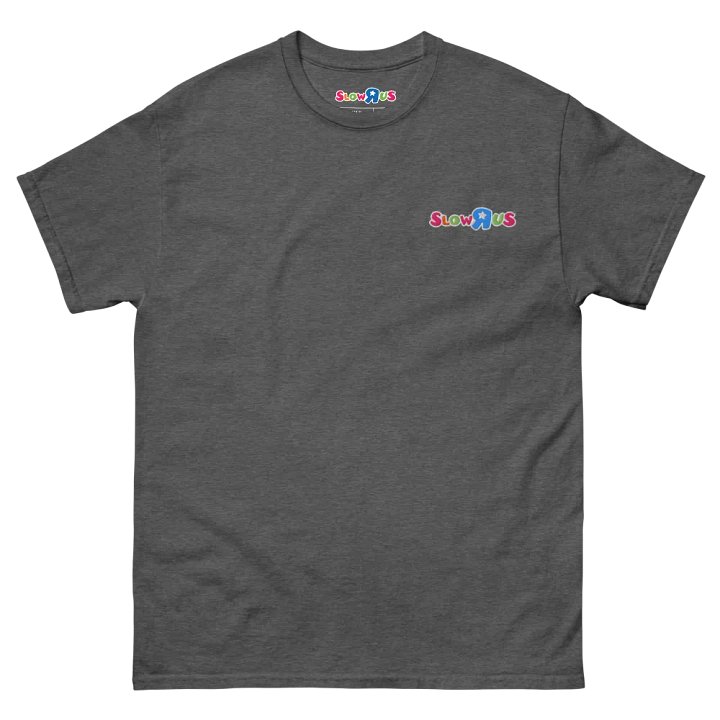 SLOW-R-US UNISEX EMBROIDERED HEAVY TEE product image (2)