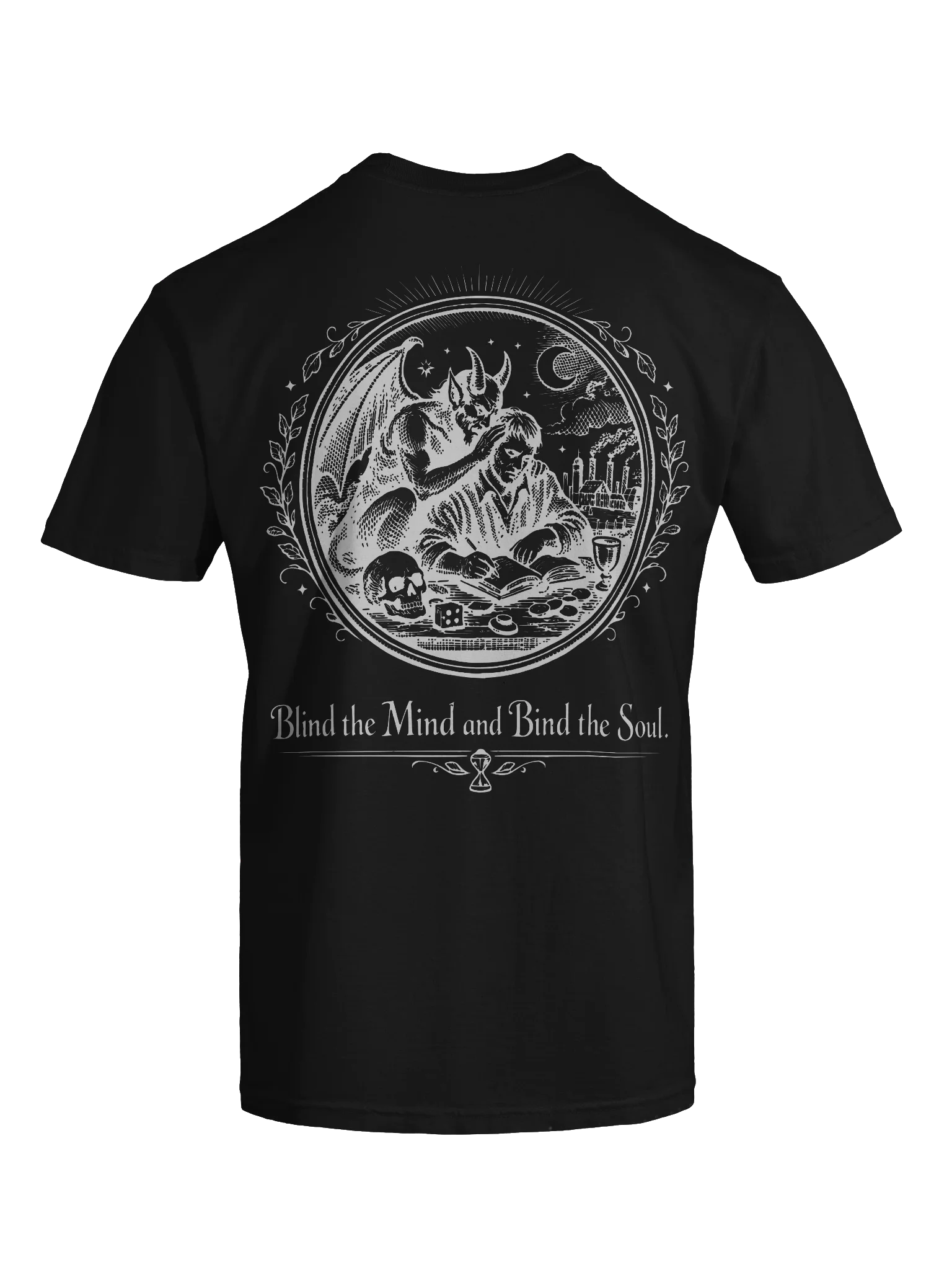 Blind the Mind (White on Black/Color) (Back) product image (7)