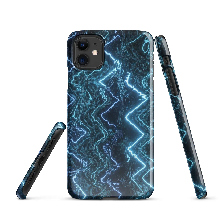 Electric blue water rippled iPhone snapcase product image (1)