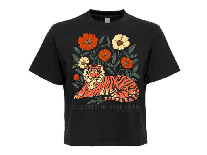 Clothed In Strength Tee CROPPED product image (1)