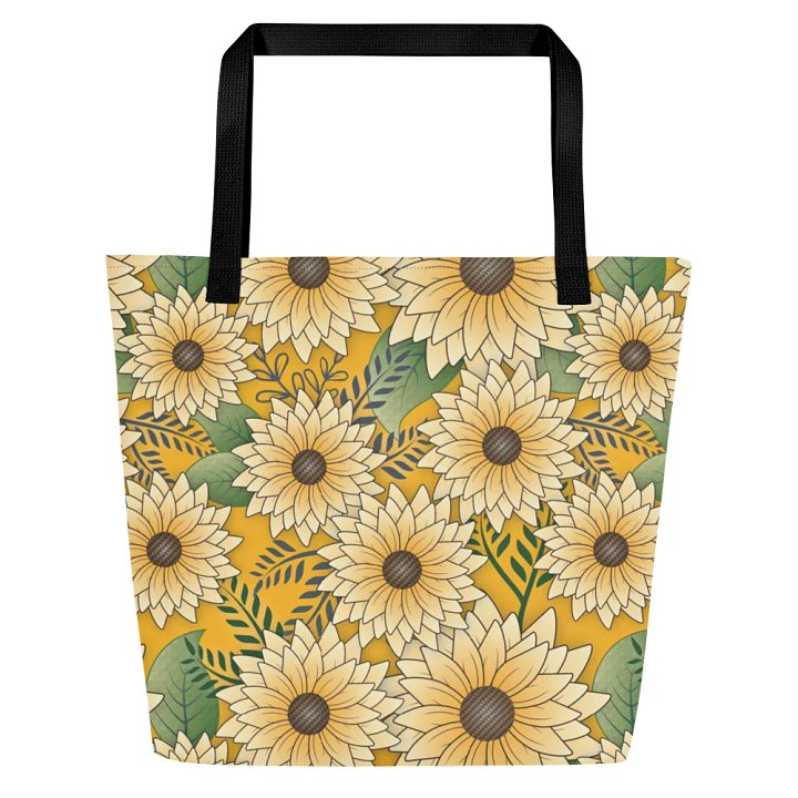 Sunflower Serenade Large Tote Bag product image (1)