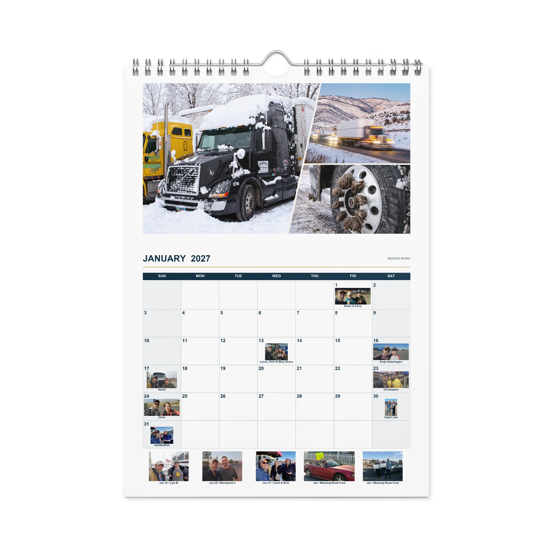 2027 BigRigTravels Special Road Crew Calendar — Trucking Edition product image (12)