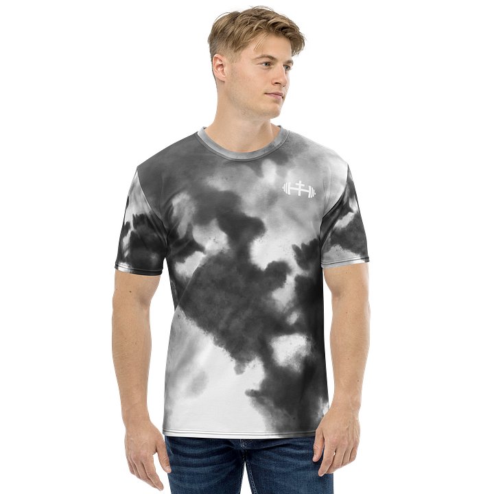 His House Unisex Performance T-Shirt - B&W Tie Dye product image (2)
