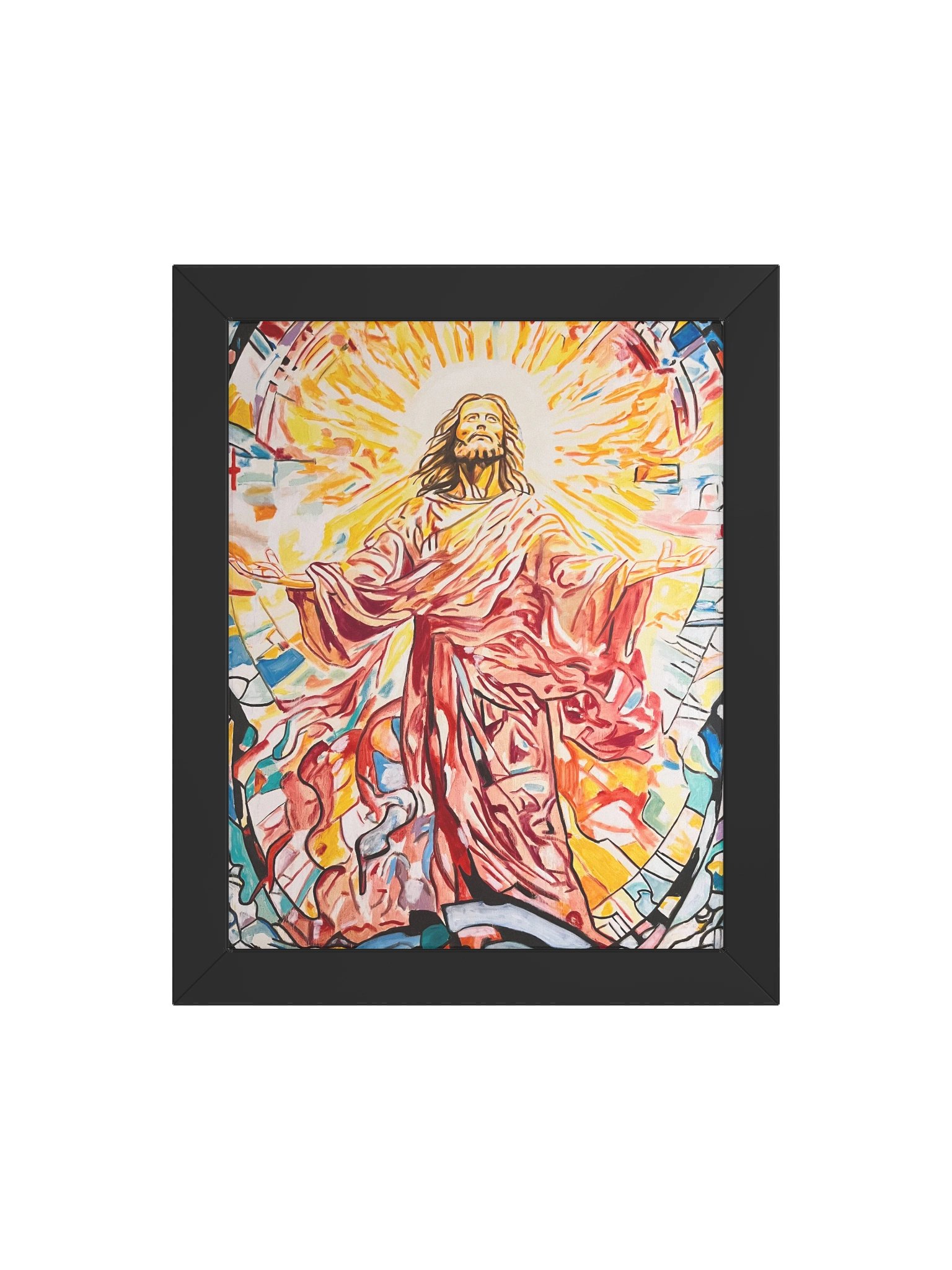 Jesus Christ Savior by Warren Willowdale (Framed High-Quality Matte Fine Art Print) product image (4)