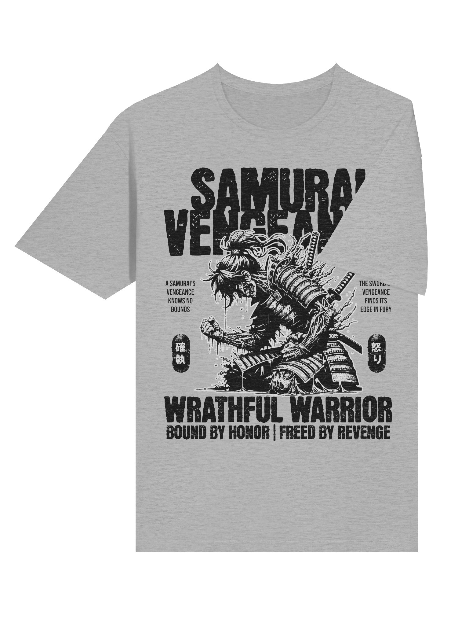 Samurai Vengeance Wrathful Warrior T-Shirt - Gildan Softstyle product image (4)