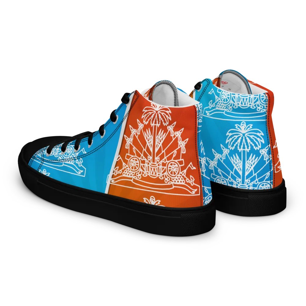 Haitian flag Men's High Tops product image (6)