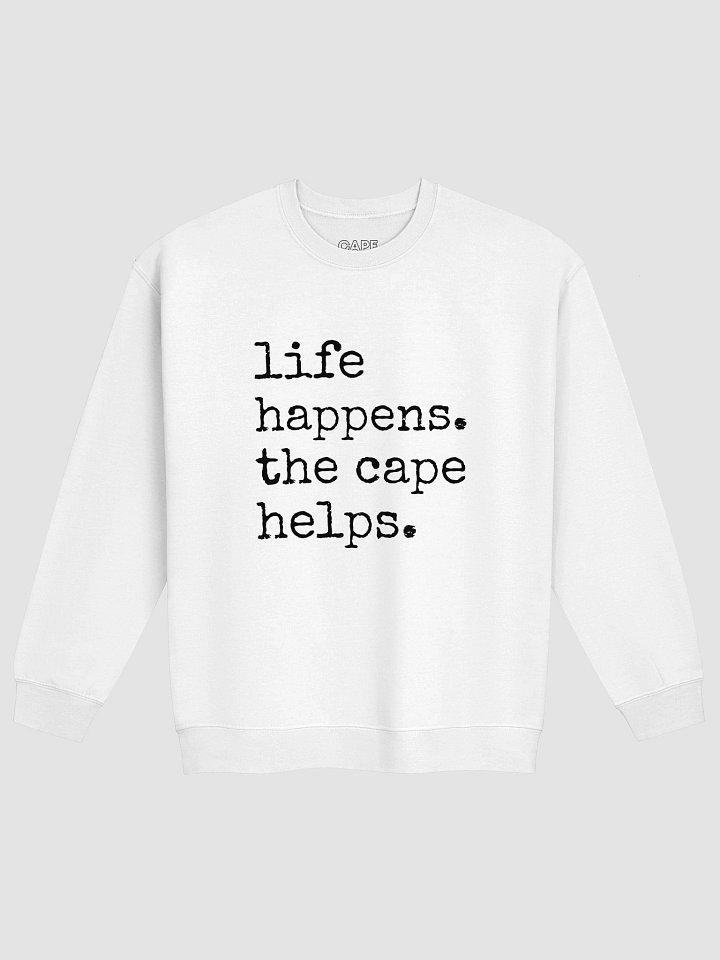 Life Happens The Cape Helps - Sweatshirt (Light) product image (1)