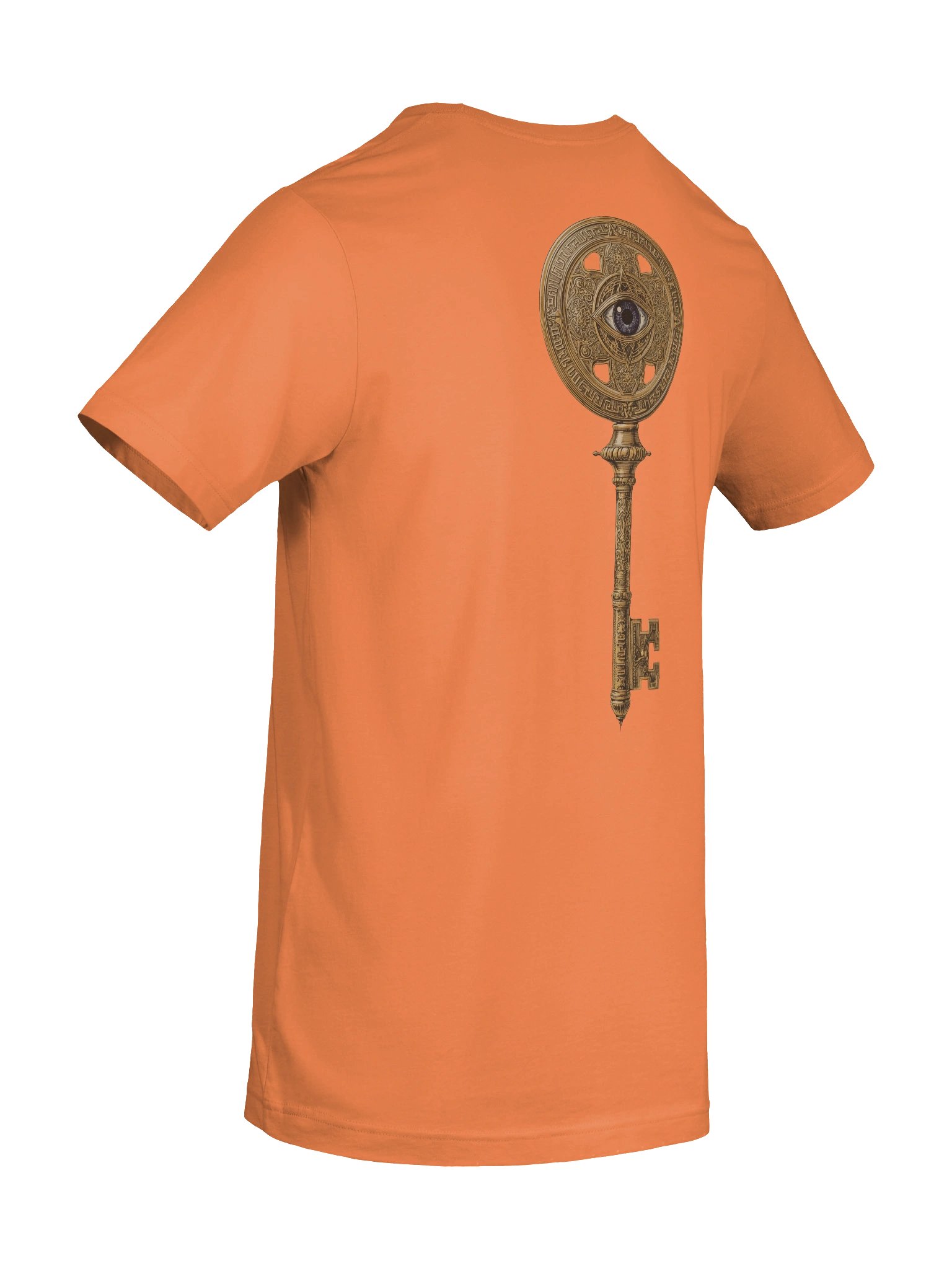 The Gatekeeper’s Key Classic T-Shirt – Front & Back Print | Burnt Orange | Bella+Canvas 3001 product image (10)