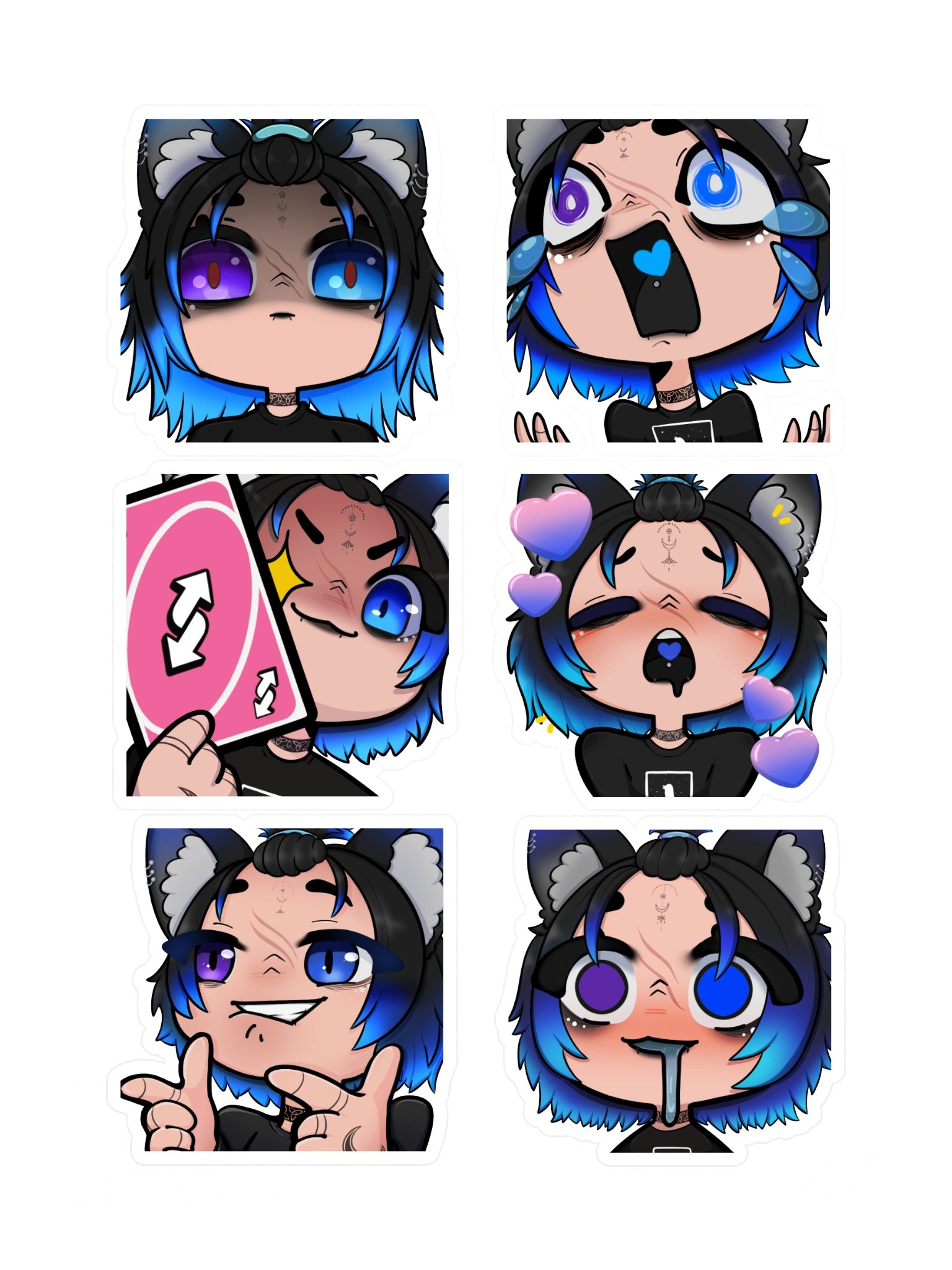 Emote Sticker Sheet 1 product image (3)