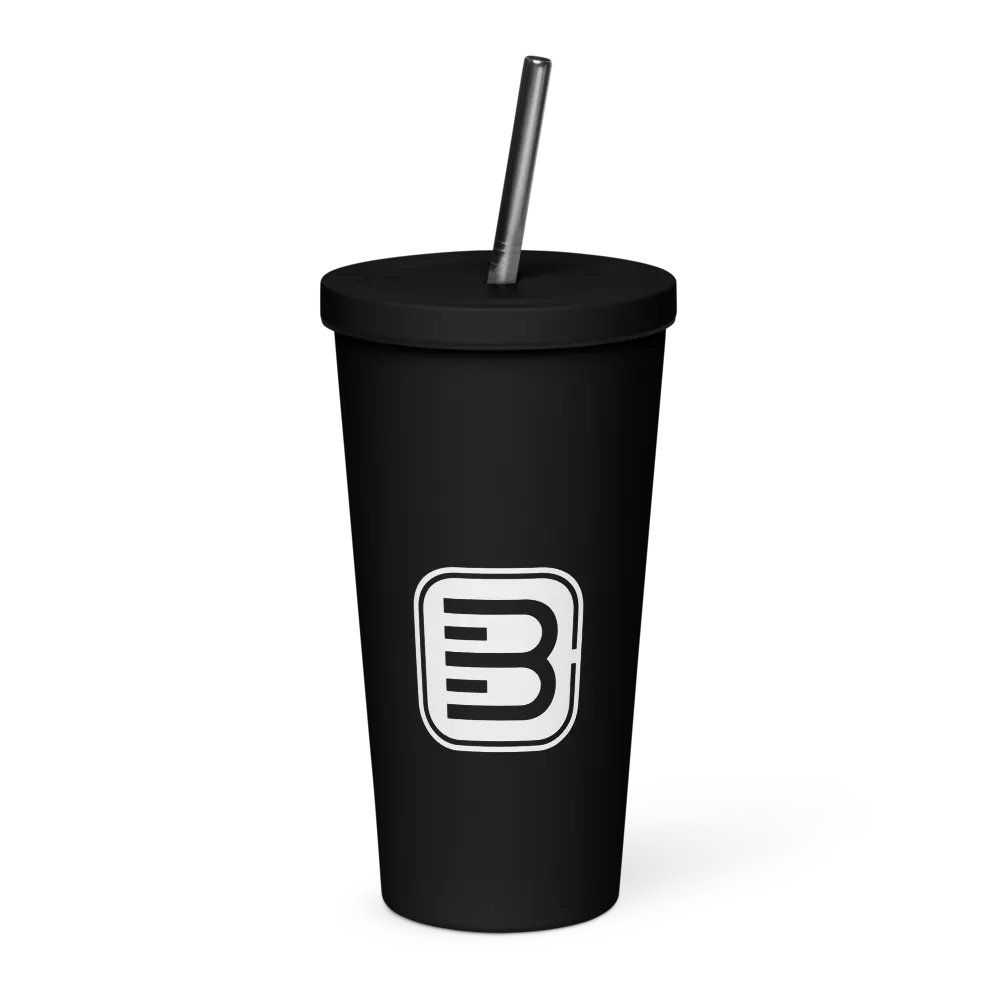 Isolierter Becher mit Strohhalm product image (4)