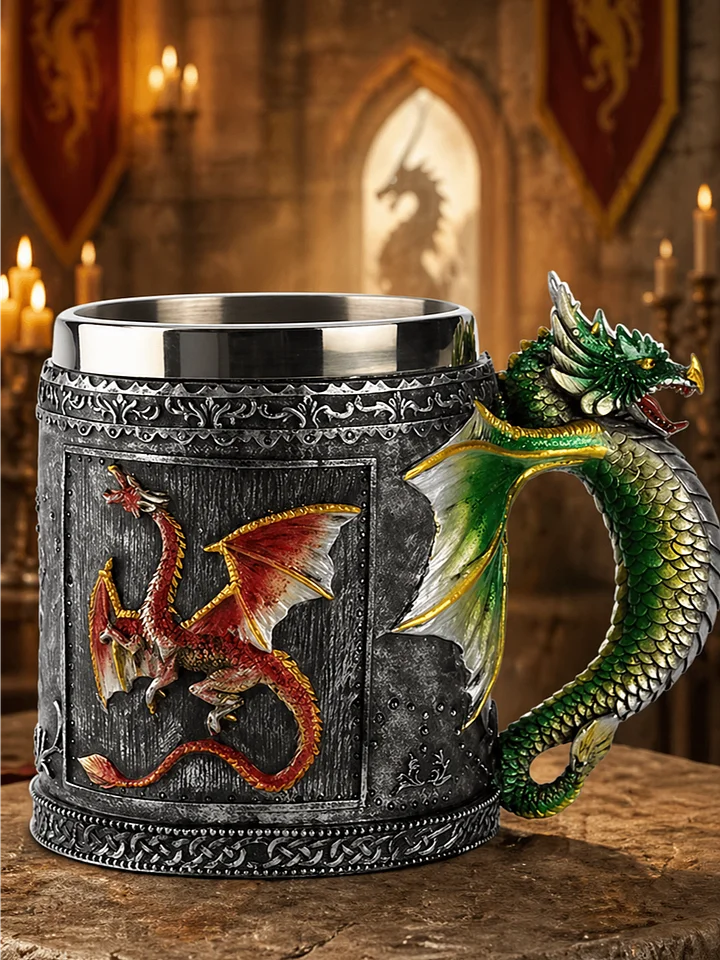 The Armored Kingdom Legacy of the Firewing Dragon Mug-Collector Gift Piece-Durable Build product image (1)