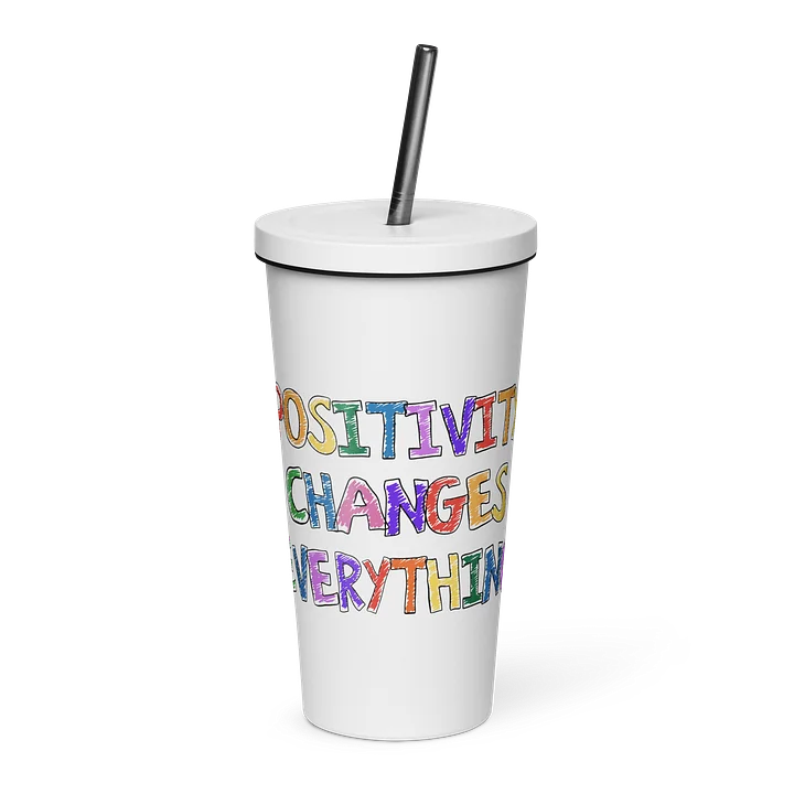 Insulated Tumbler with Straw product image (1)