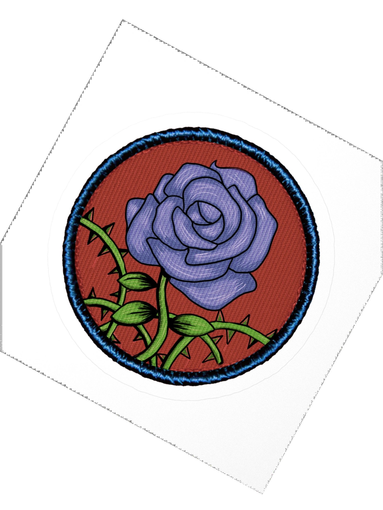 "Blue Rose" patch sticker product image (5)