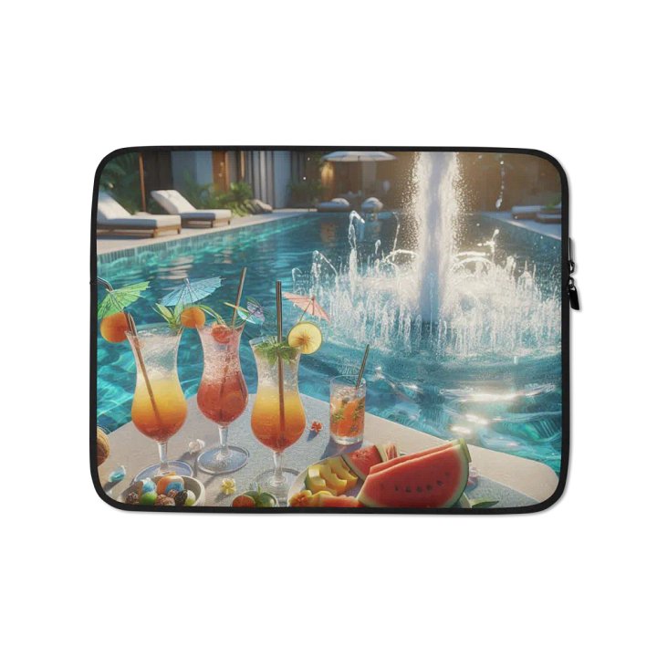 Tropical Paradise Laptop Sleeve | AI Design product image (1)