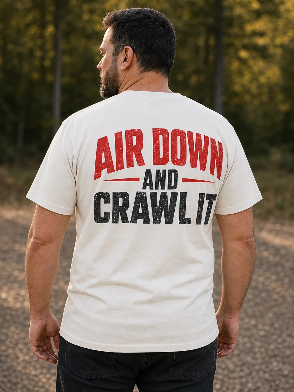 Air Down & Crawl It Graphic Tee – PEJC Red + Black product image (1)