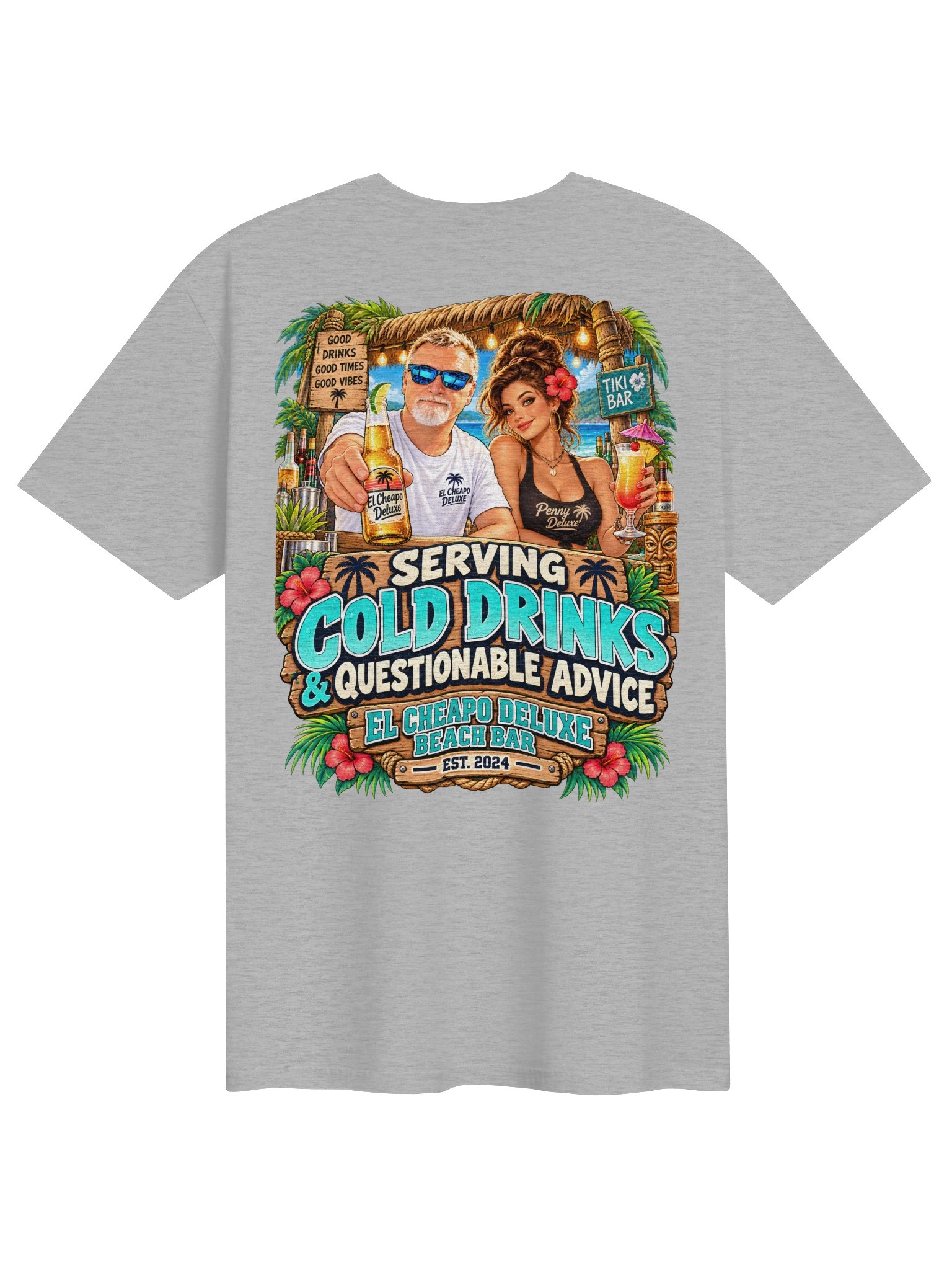 El Cheapo Deluxe Beach Bar - Questionable Advice Tee product image (72)