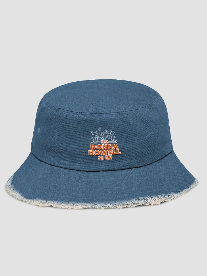 The Donna Howell Show Bible-Flourish Distressed Denim Bucket Hat product image (2)