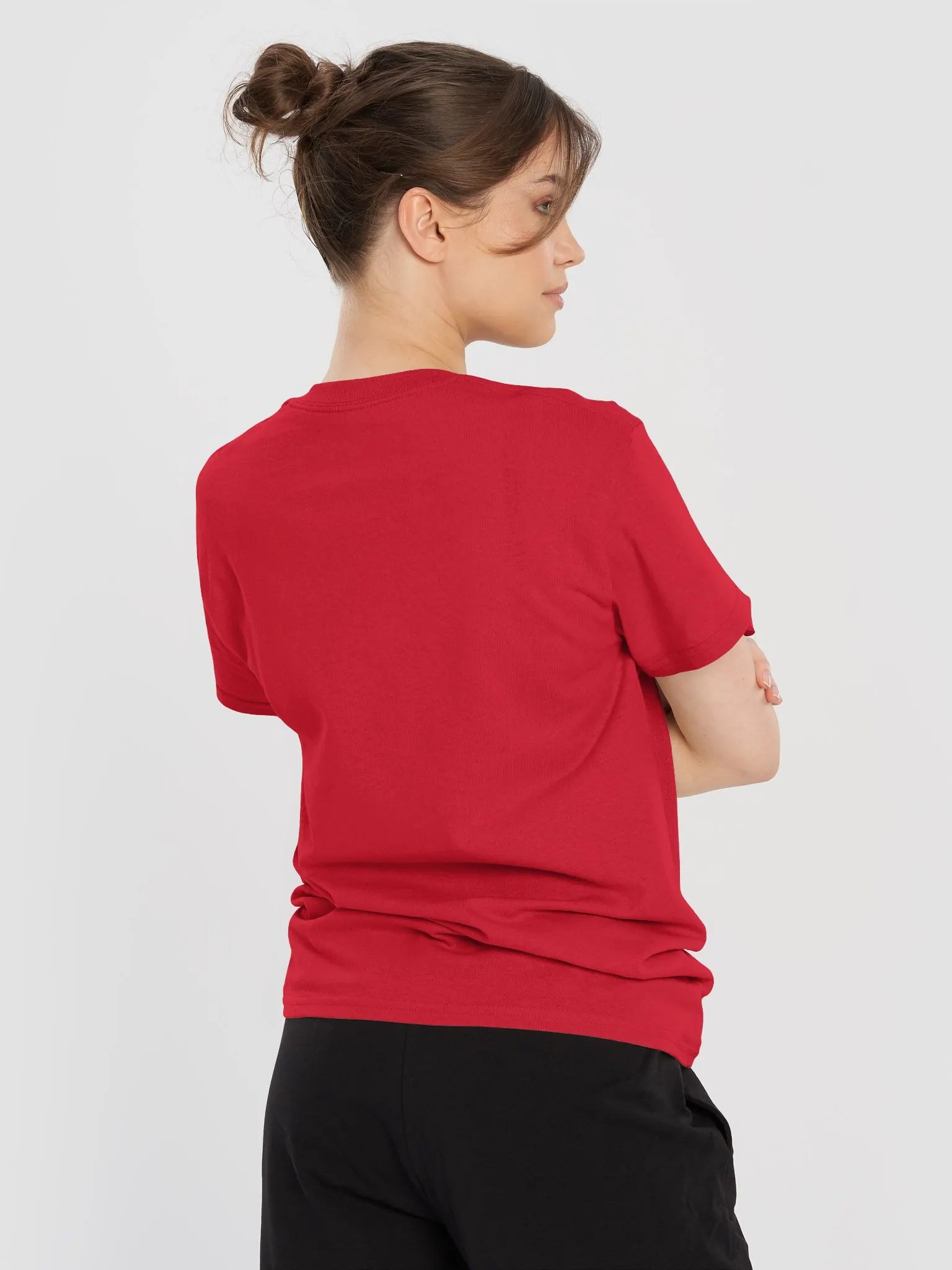 Louth/Lú Scholastic style Ogham red printed T-shirt product image (5)