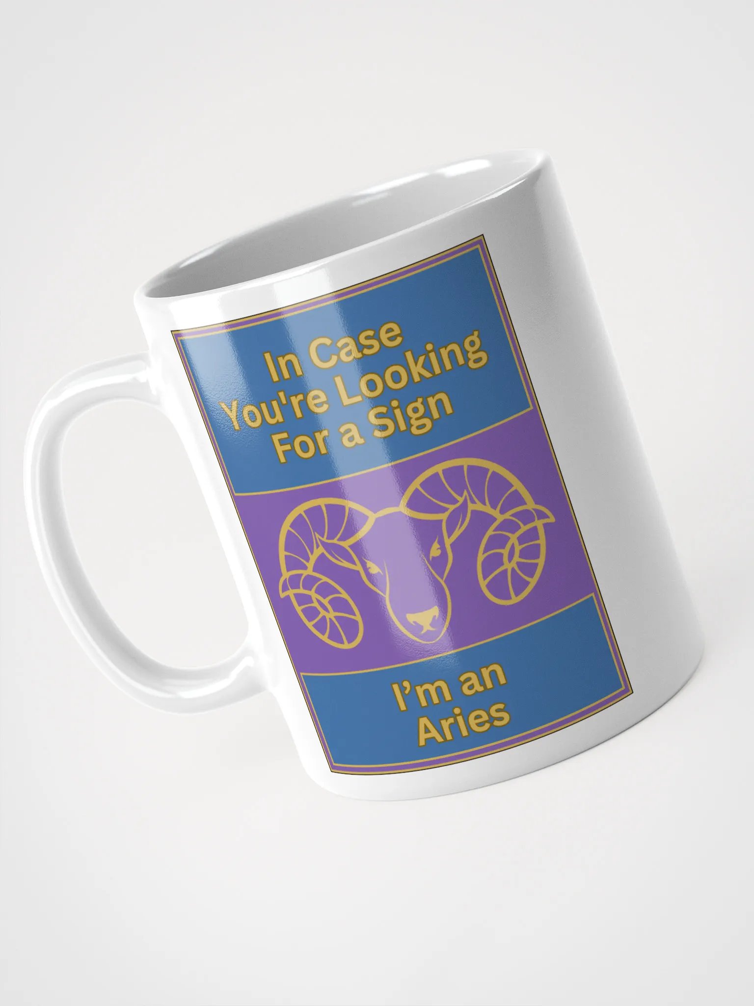 In Case You’re Looking For A Sign Aries Zodiac Sign Mug, Zodiac Sign Vibes Mug, Aries Mug, Astrological Mug product image (3)