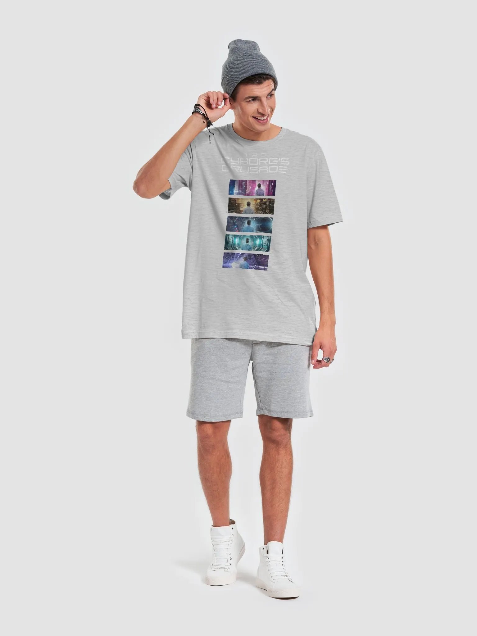 The Cyborg's Crusade White Logo Bella + Canvas Supersoft T-shirt product image (6)
