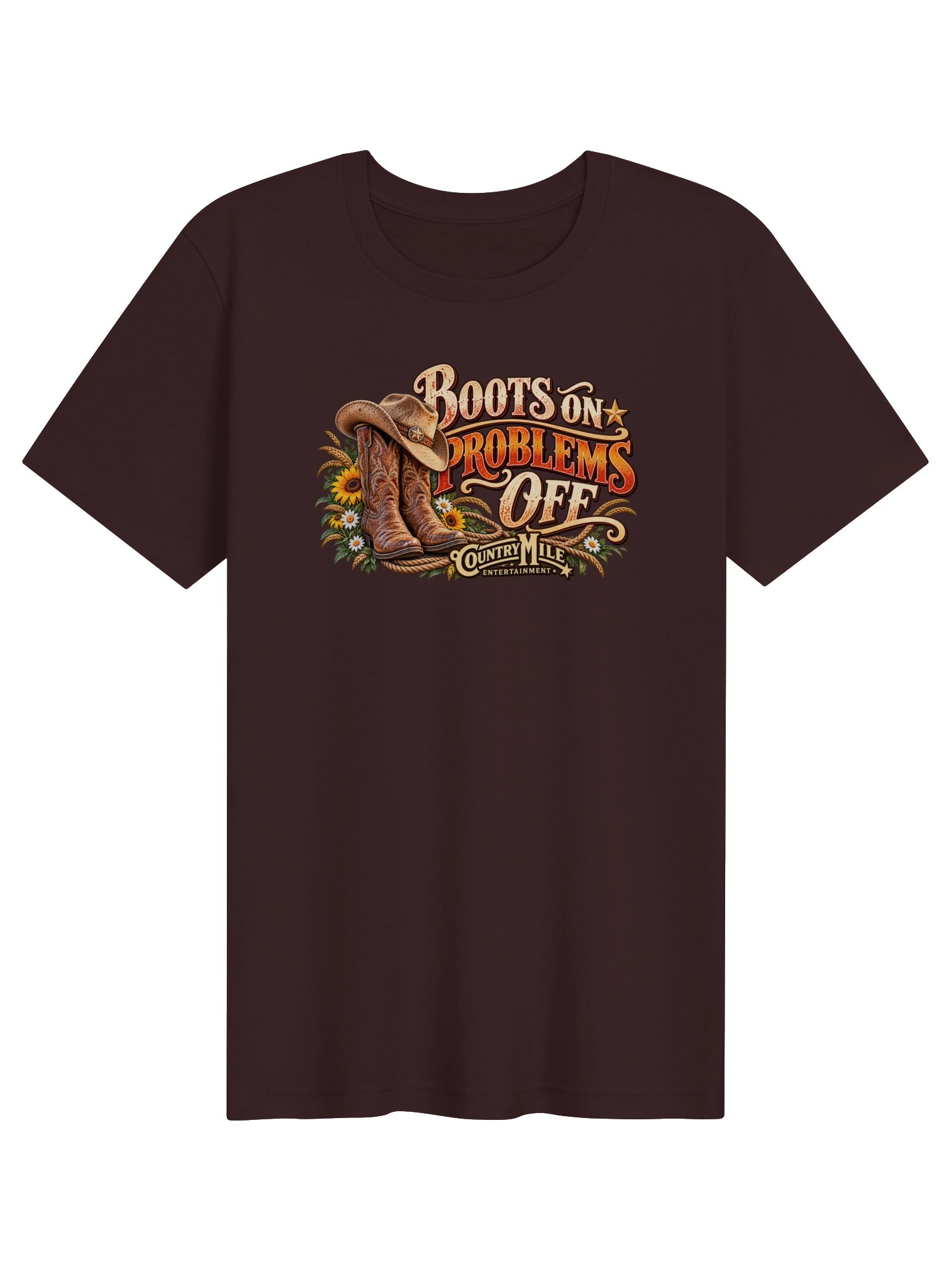 Boots On Problems Off T-Shirt product image (15)
