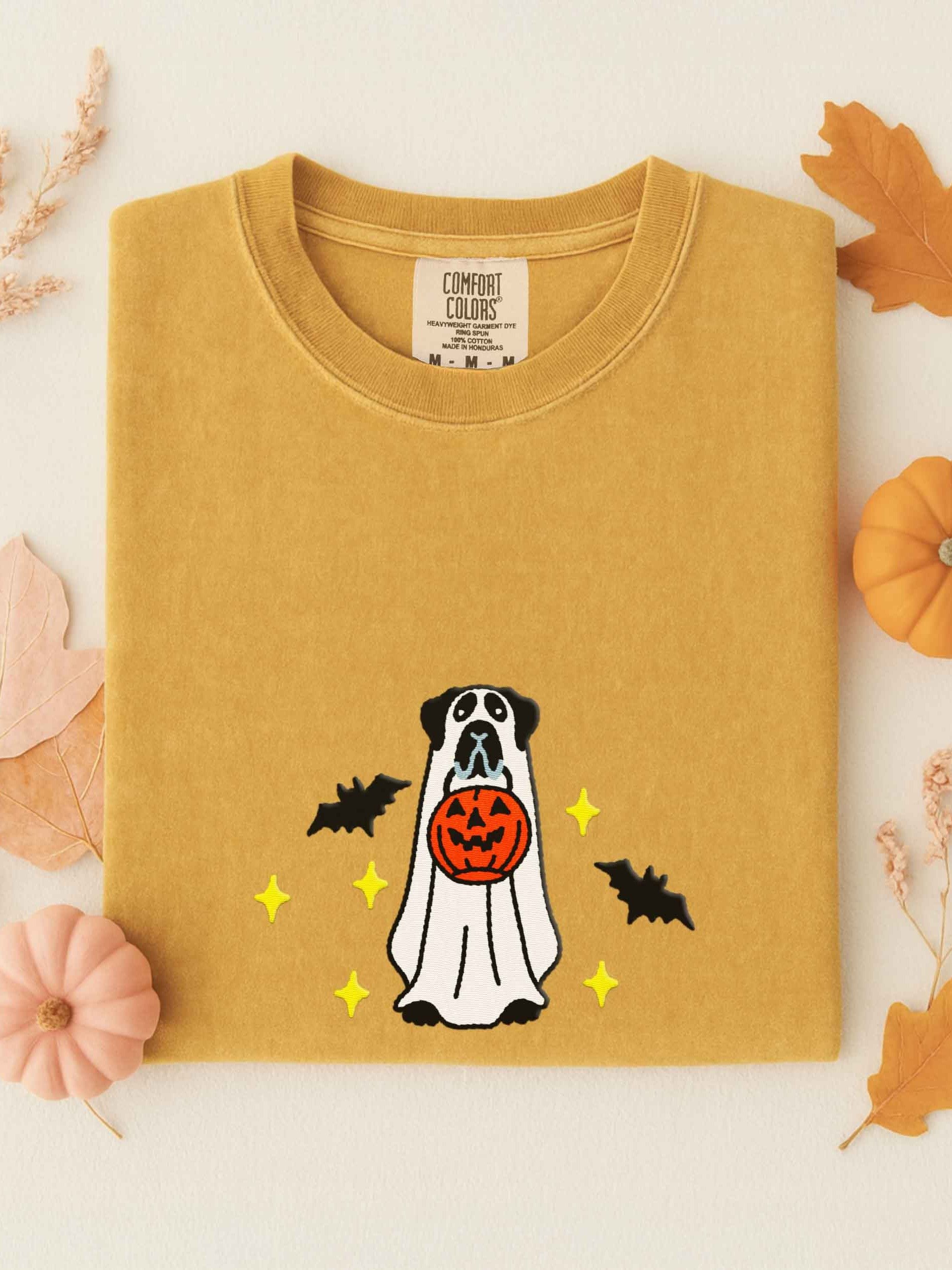 Halloween Great Dane(Black) Embroidered T-Shirt product image (1)