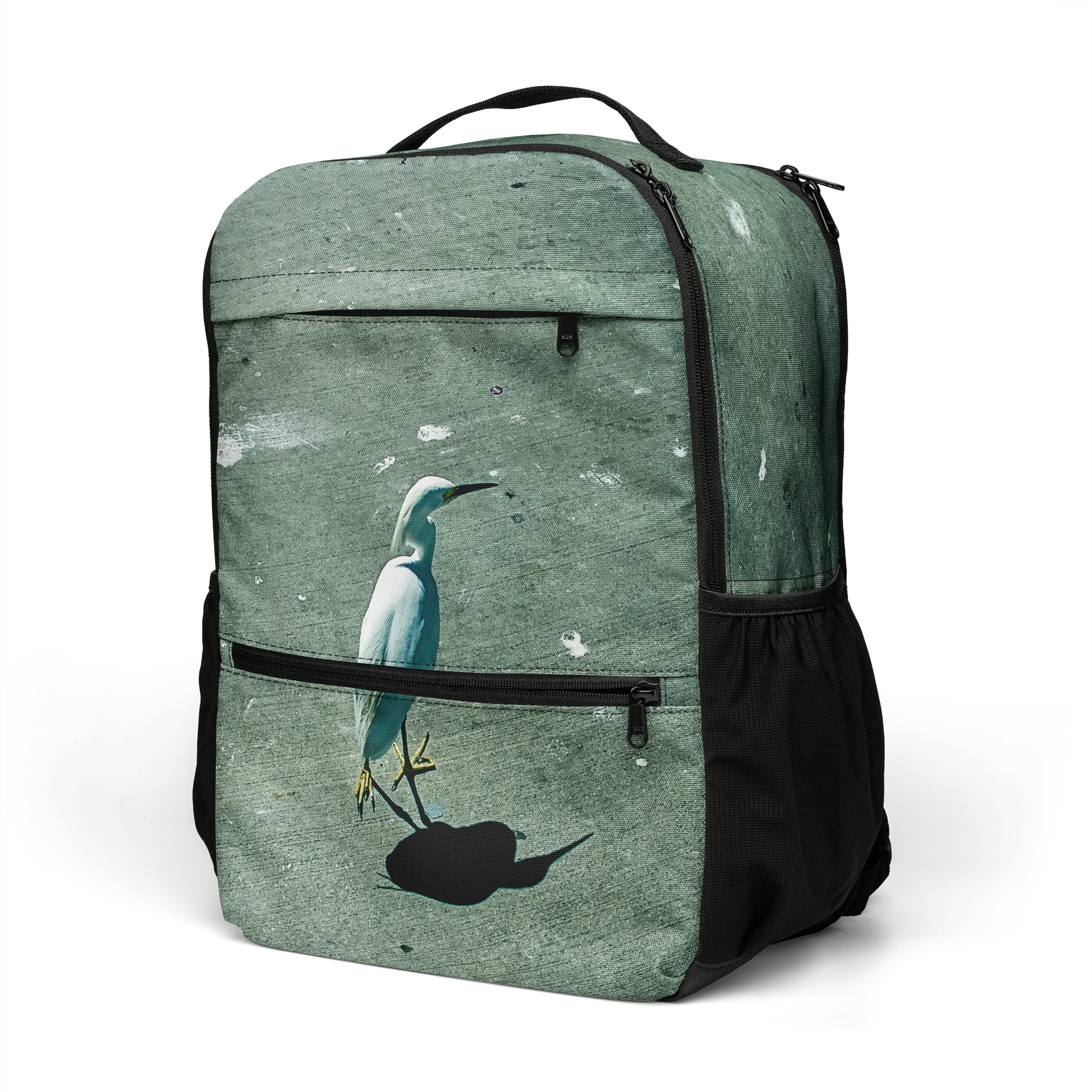Snowy Egret Laptop Backpack product image (5)