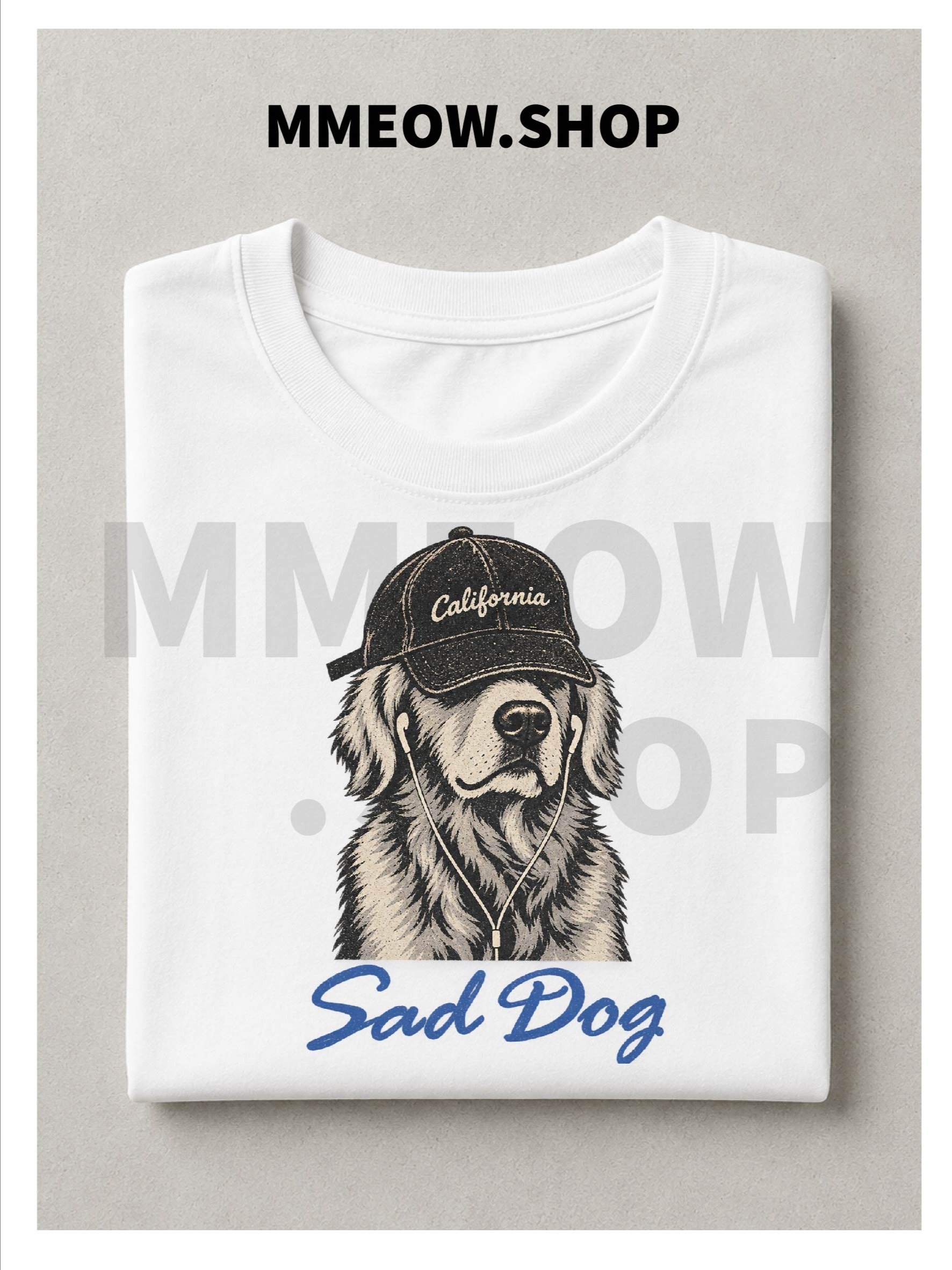 SAD DOG T - SHIRT PRINTED product image (14)