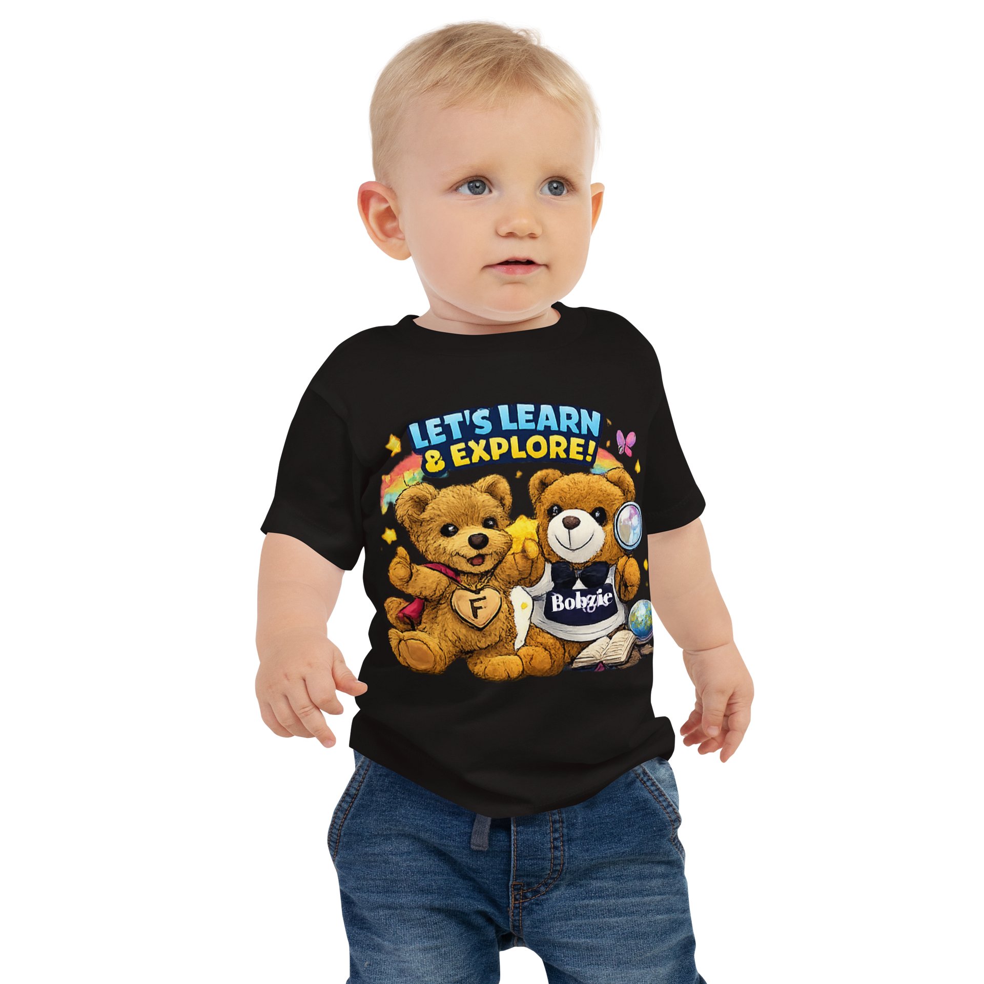 Brave Heart Club Baby Tee – Learn & Explore by FayzieBobs product image (1)
