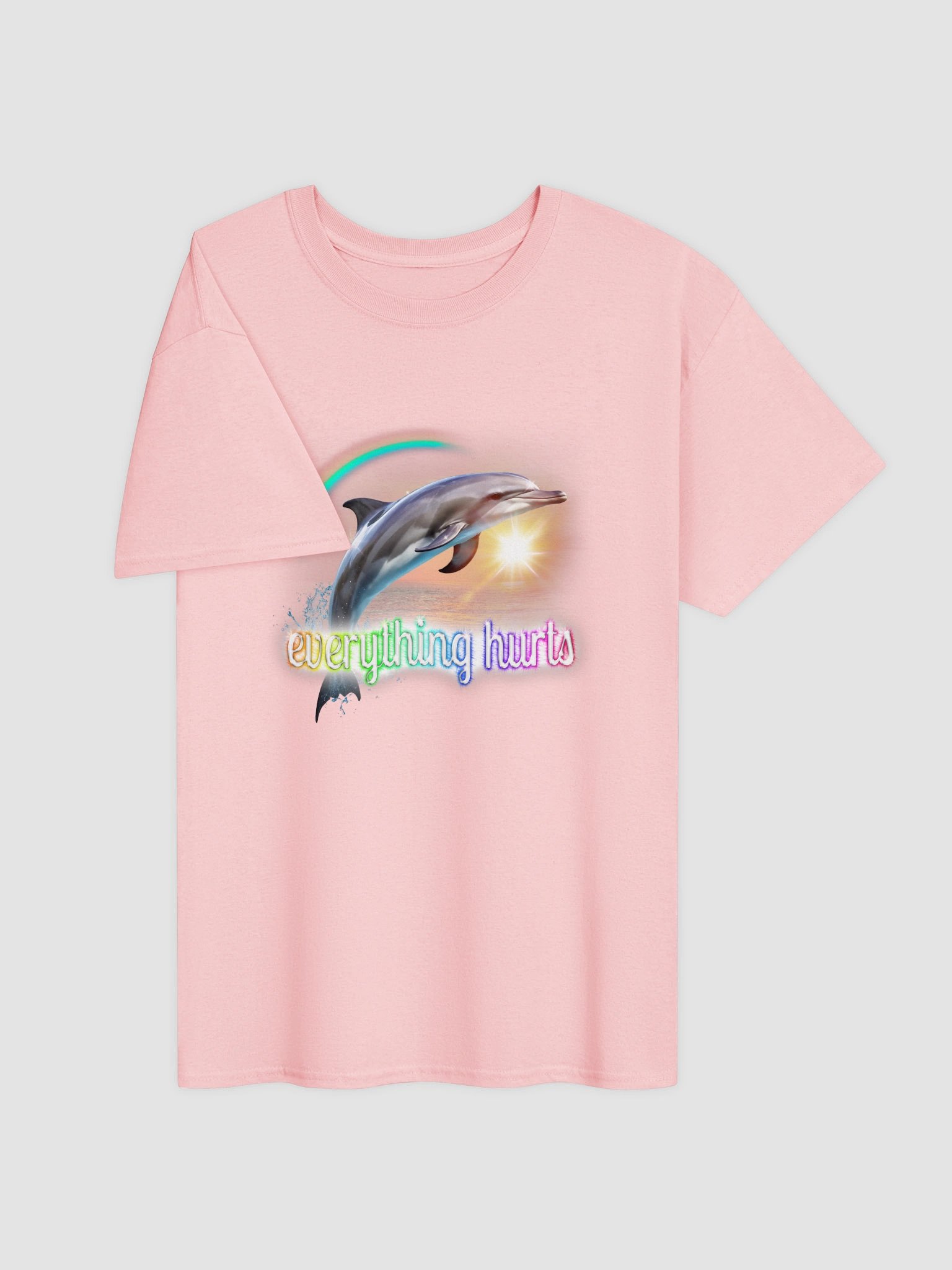 Everything Hurts Dolphin T-shirt product image (4)