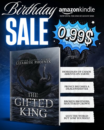 🔵 eBook is $0.99 on the Zon! 🔵

August is my birthday month, so I’m holding a birthday sale for THE GIFTED KING! It’s $0.99 o...
