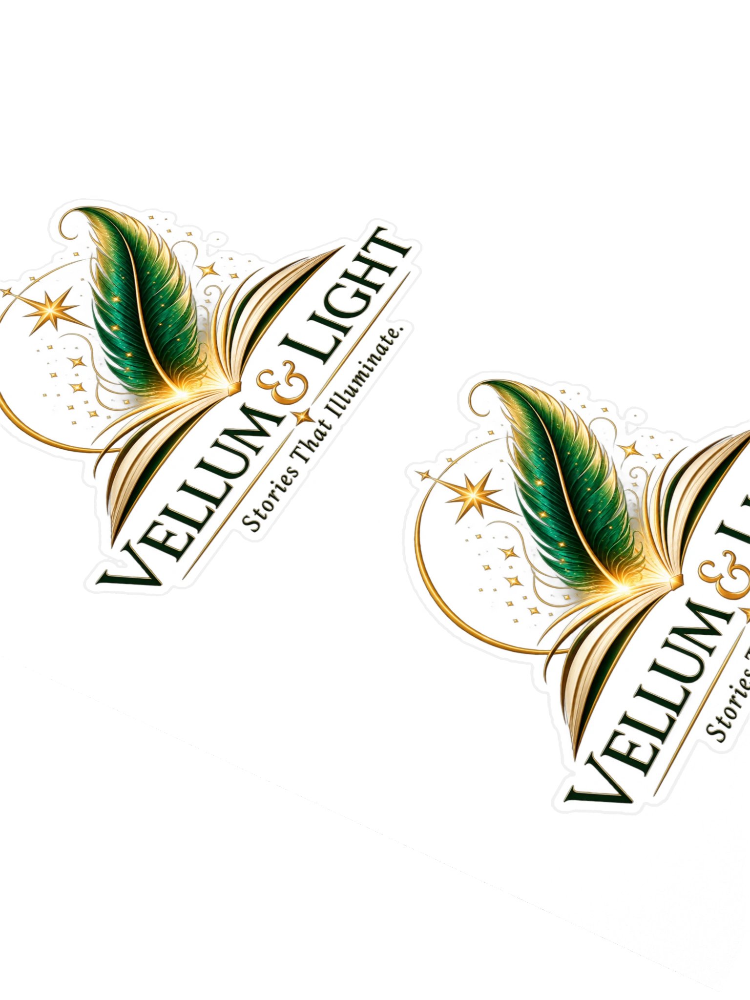 Vellum & Light Quill Logo Sticker product image (2)