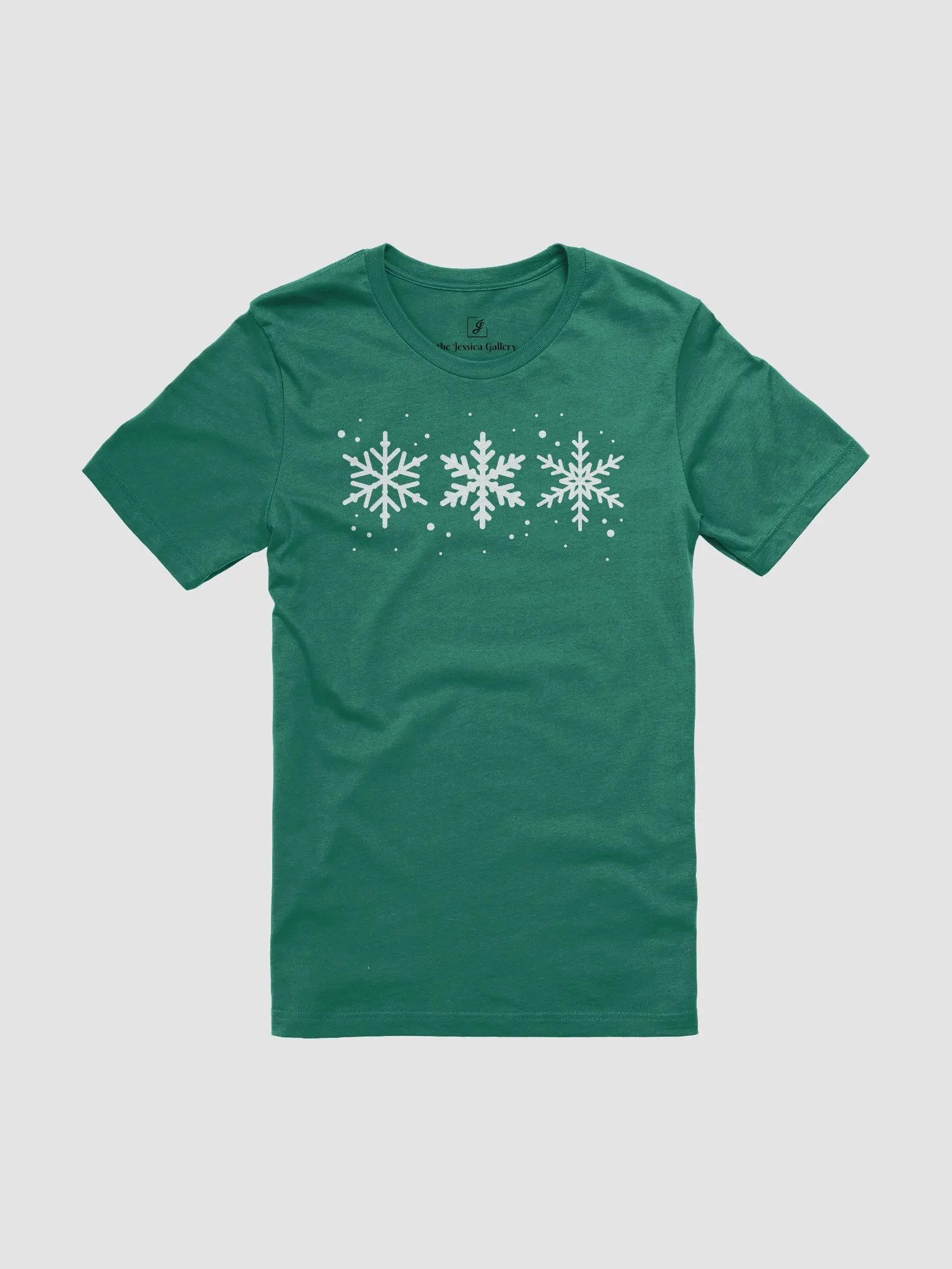 White Snowflakes Supersoft Classic Fit T-Shirt product image (1)