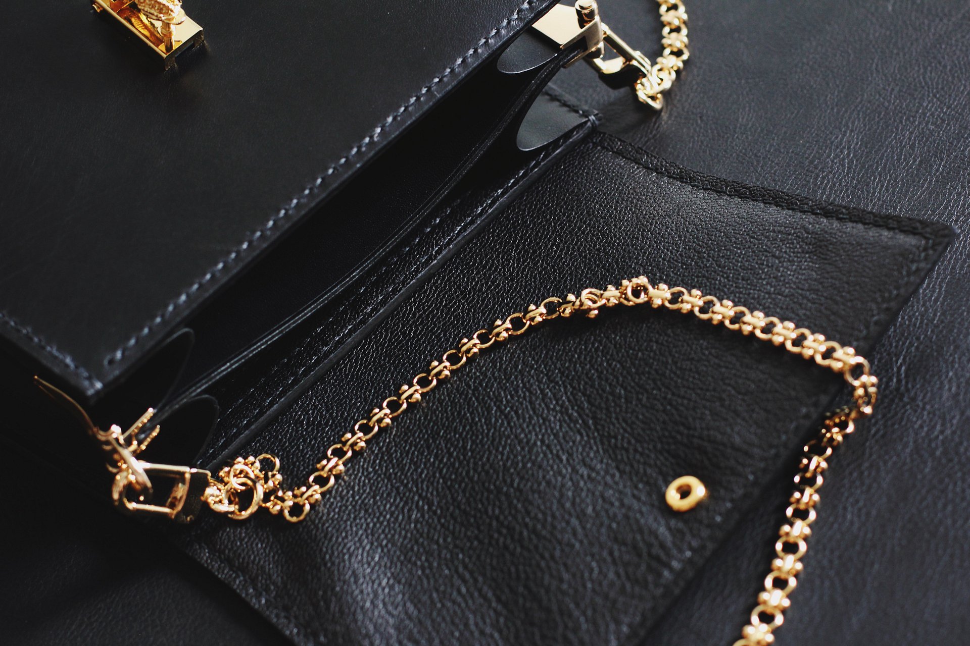 Black Leather Cross-body Bag - Small product image (6)