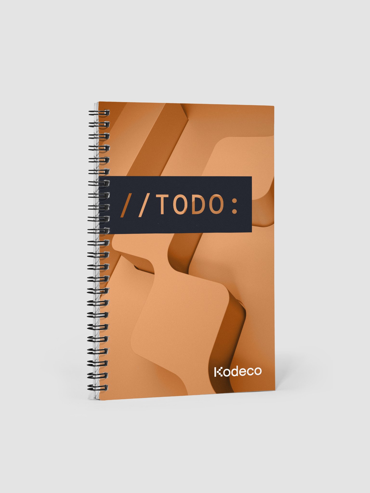 Kodeco //TODO: Spiral bound notebook product image (1)