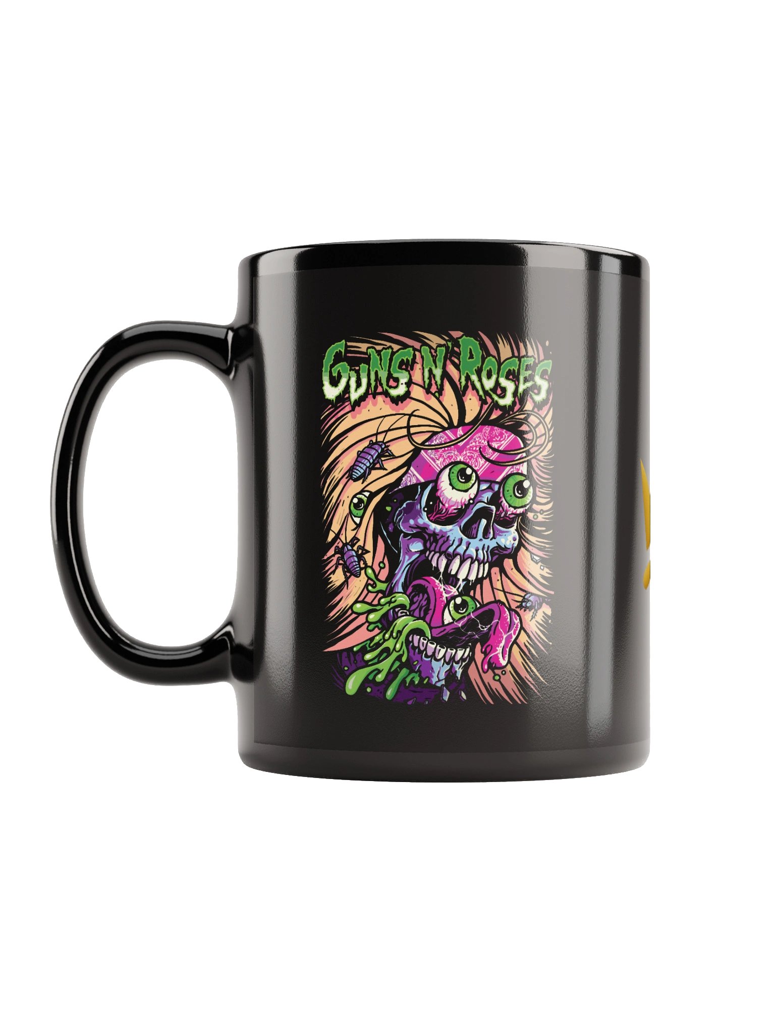 Ceramic Mug – "Psychedelic Skeleton Crown" Modern Graphic Coffee Mug for Daily Use product image (6)