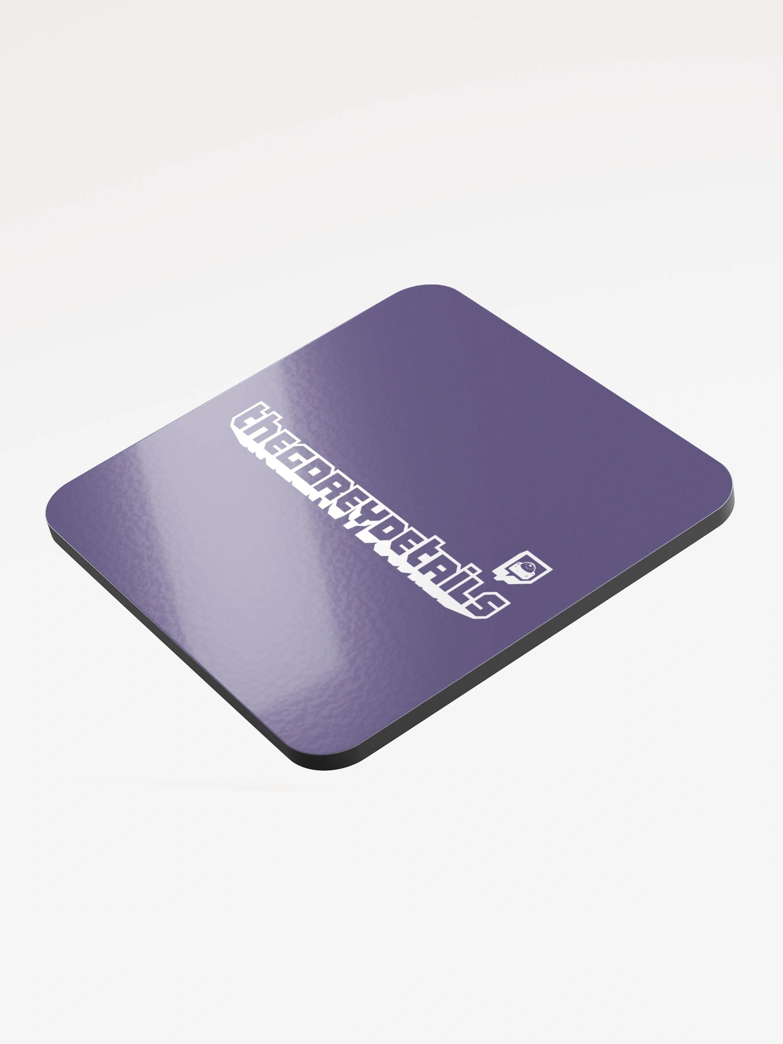 TTV White - Glossed Cork Coaster product image (3)