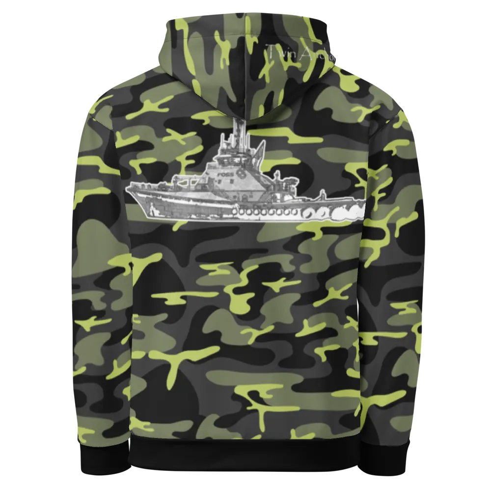 Sketch Garth Foss Tug (Green Camouflage) – Performance Marine Wear | Twin Anchor Apparel North Current Line product image (1)