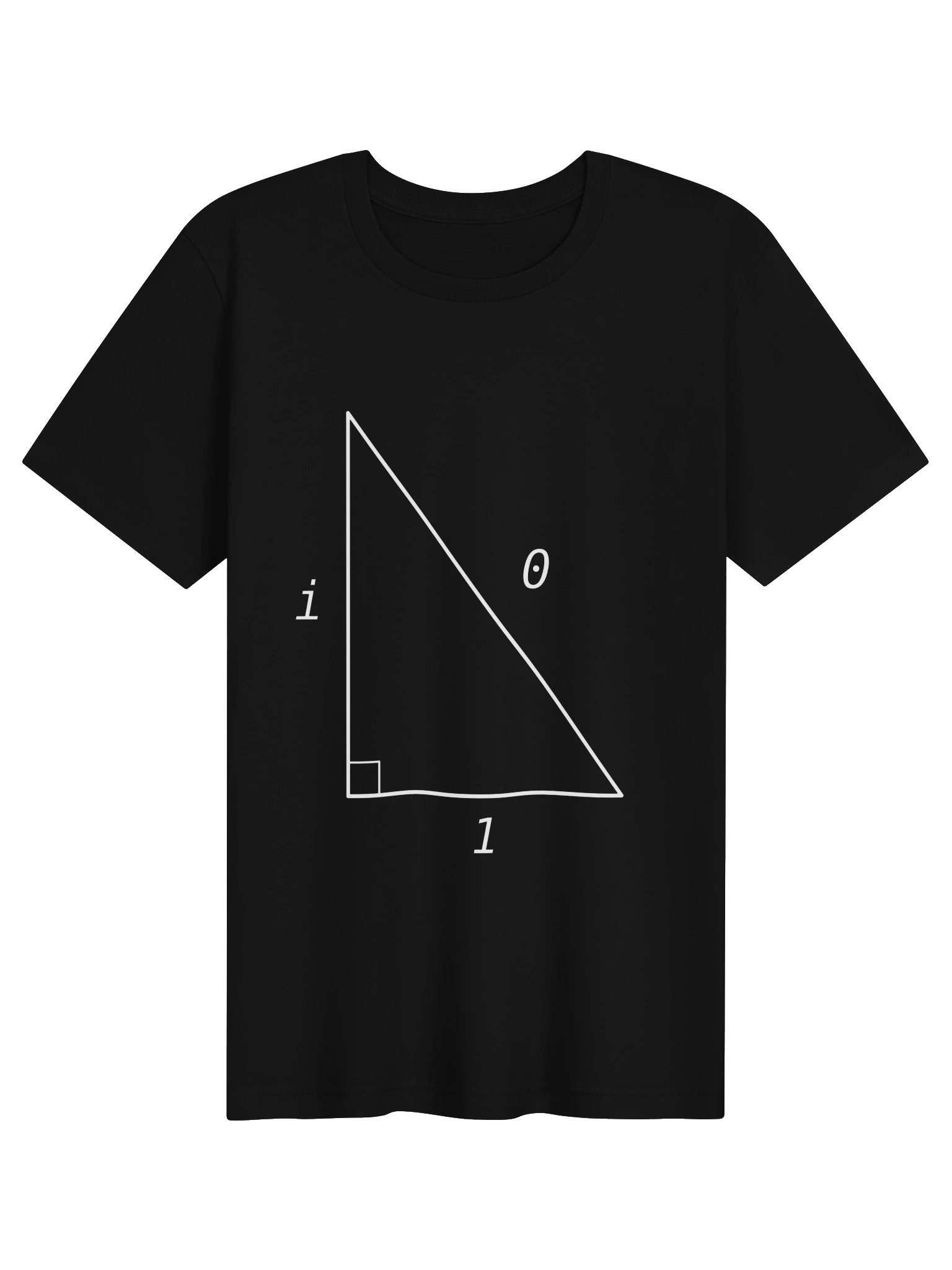 Pythagoras Goes Complex — Imaginary Right Triangle T-Shirt (Soft Fitted) product image (1)