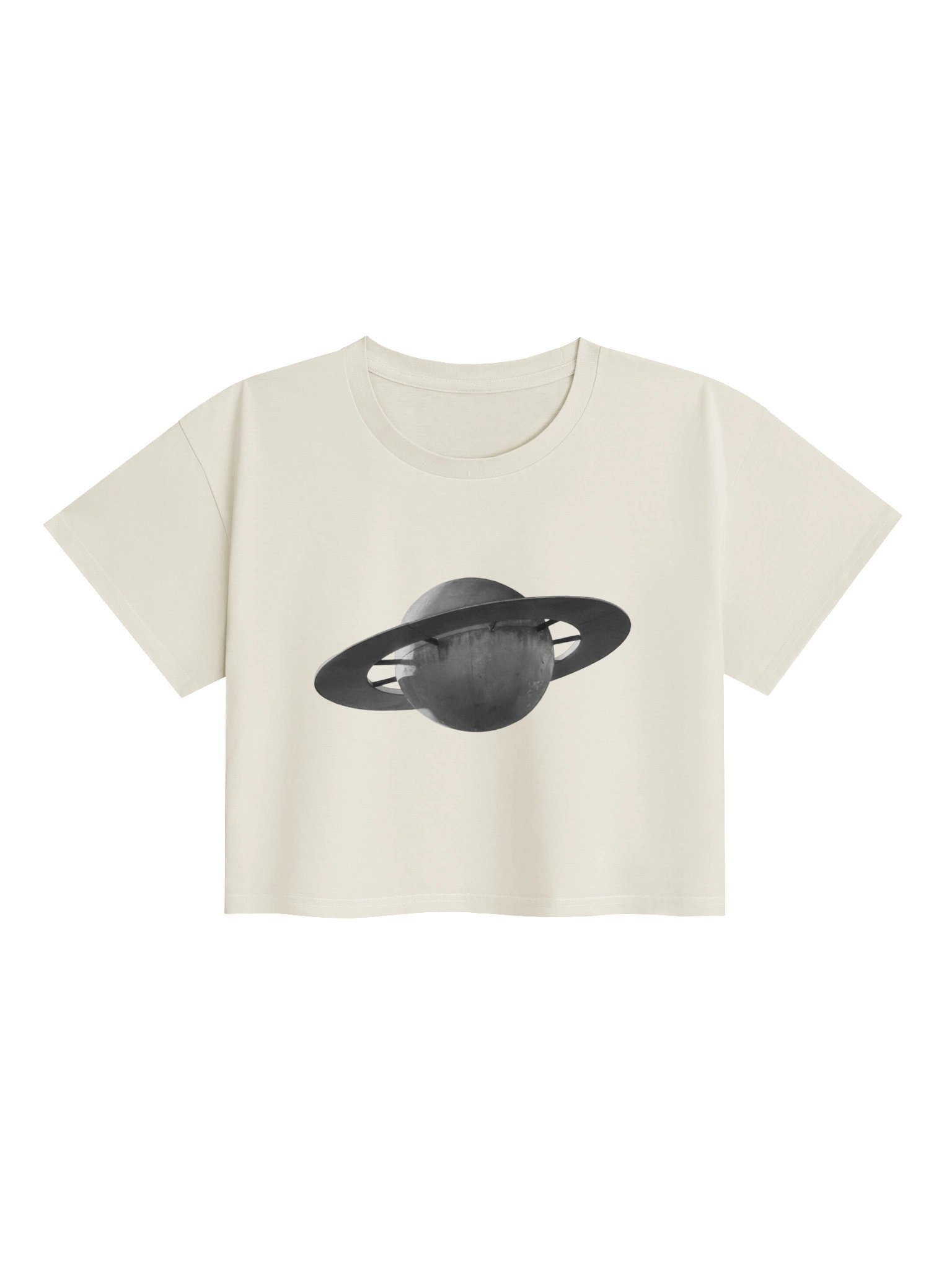 Cream Cropped Tee product image (1)