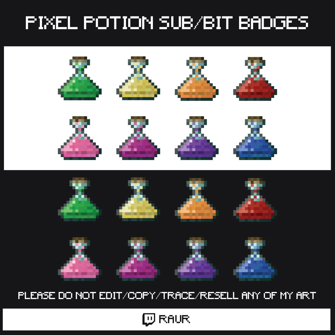 Twitch Pixel Potions - Sub/Bit Badges product image (1)