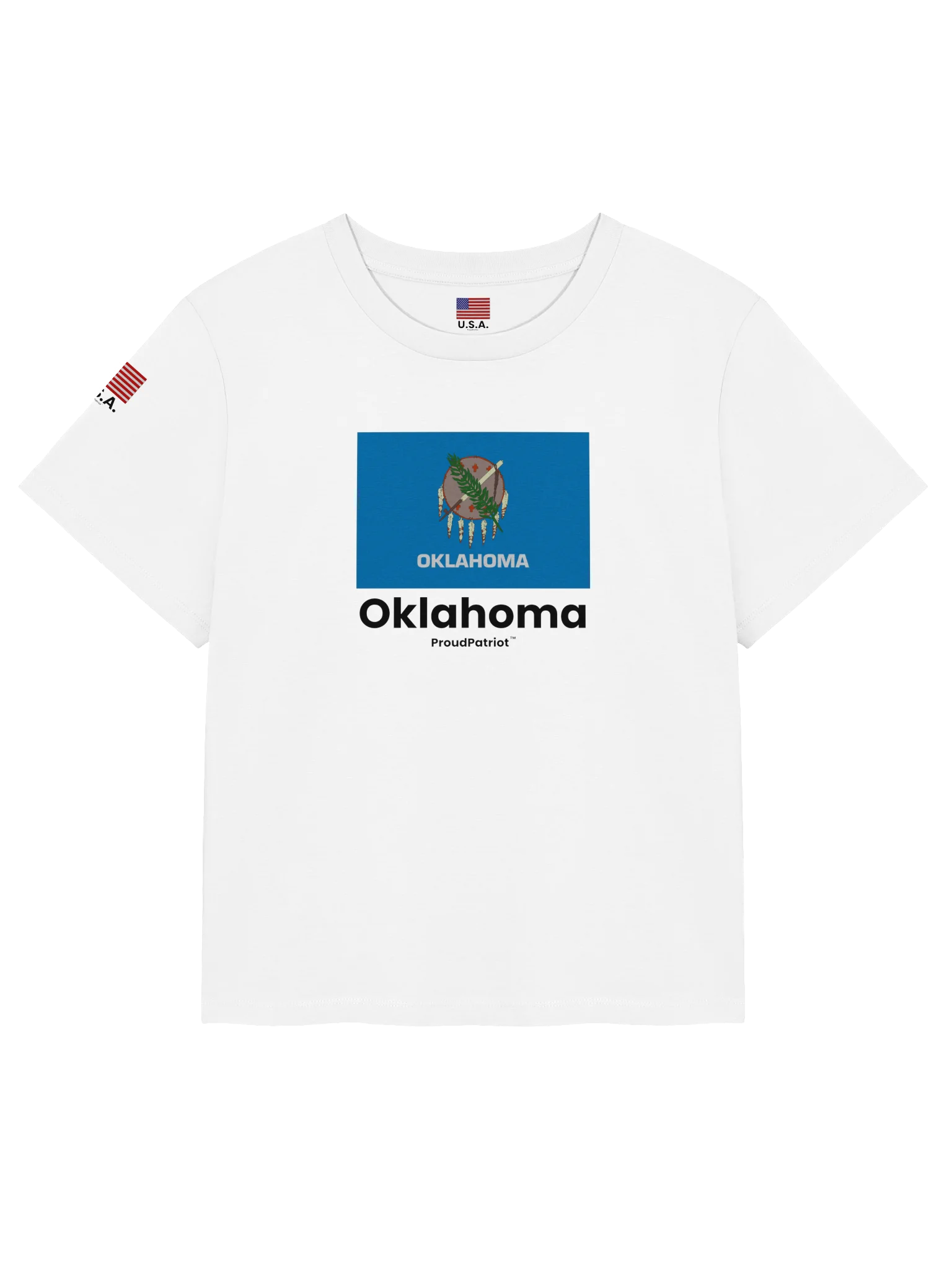 Oklahoma Women's Ribbed Neck T-Shirt product image (5)
