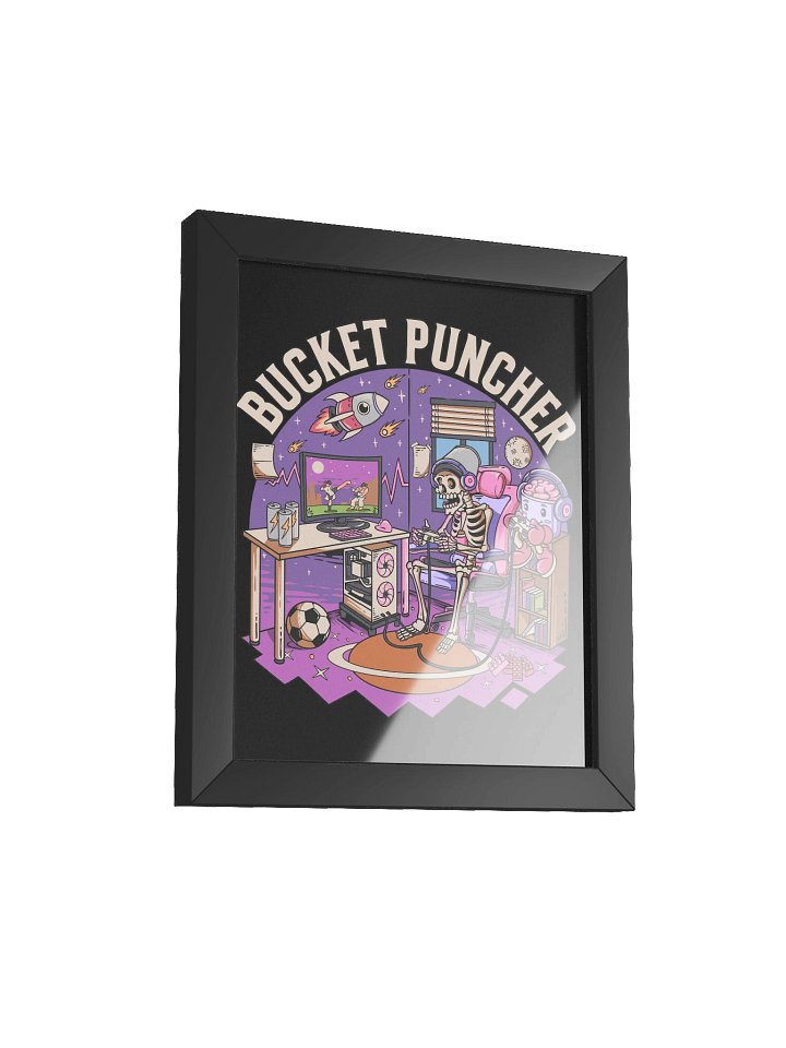 Framed High-Quality Vintage Bucket Puncher Matte Poster (in) product image (41)