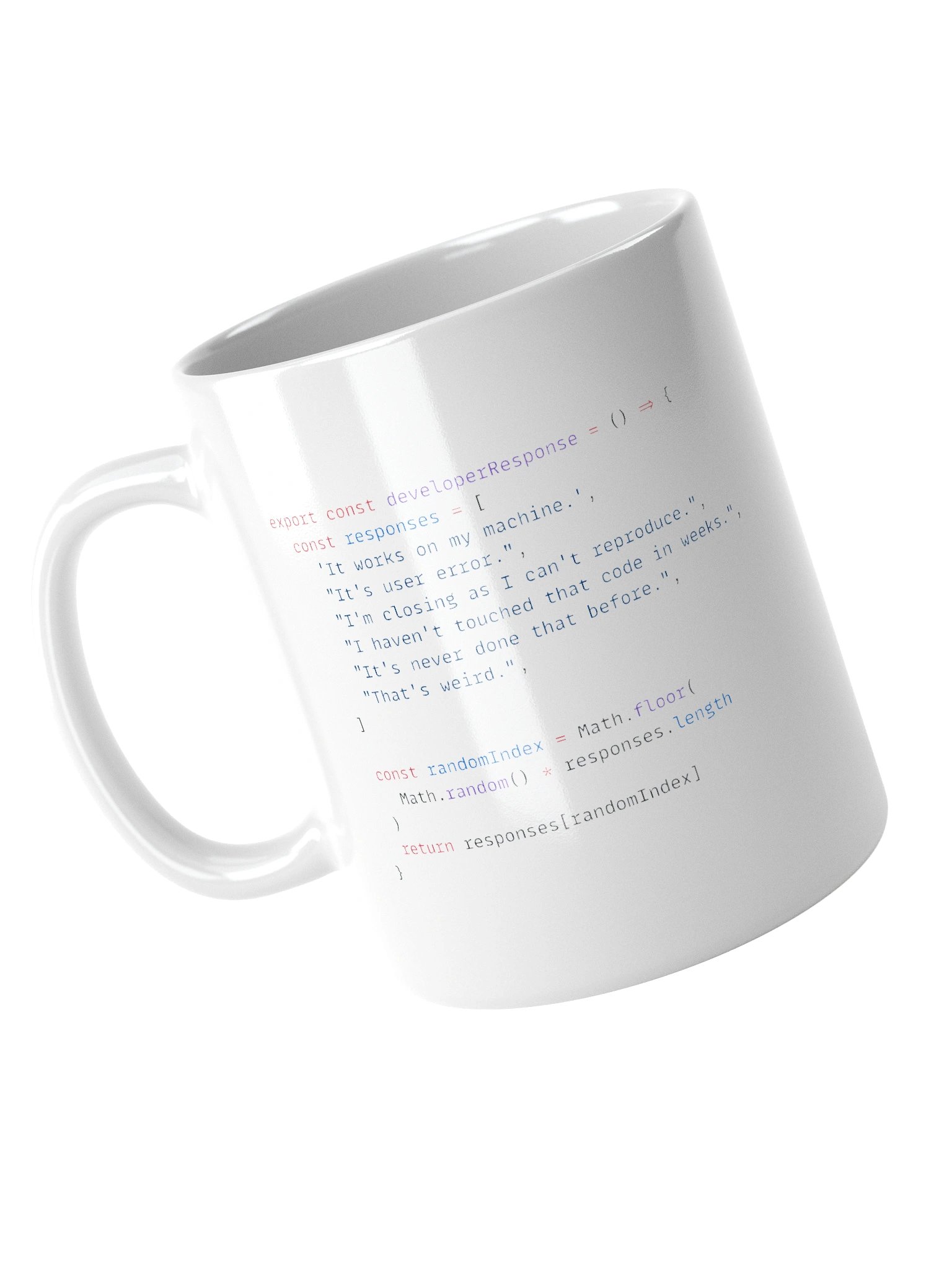 Developer Excuse Javascript Mug - White product image (4)