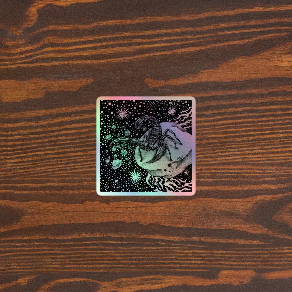 Scorpio Zodiac, Holographic Sticker Sheet product image (3)
