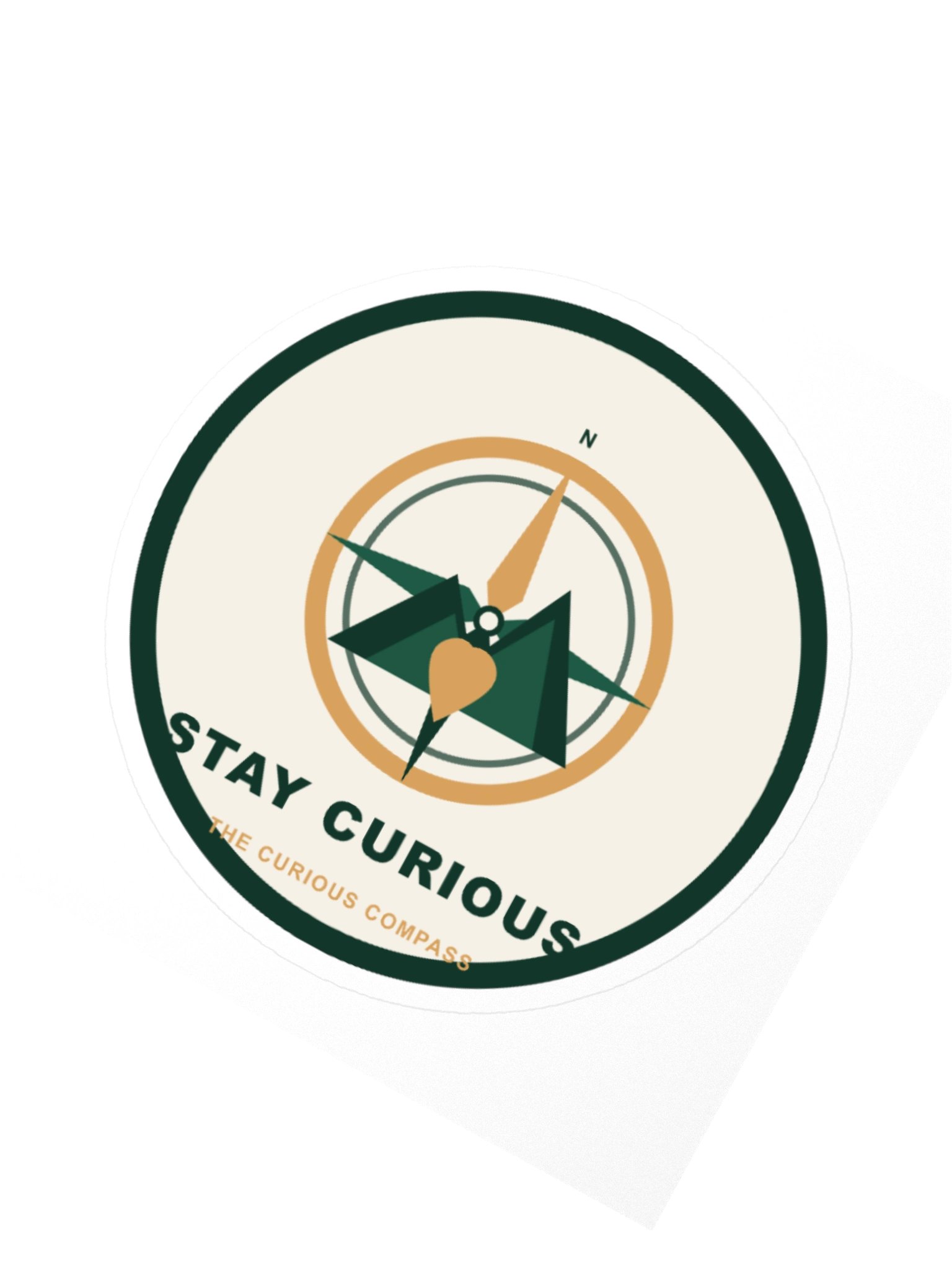Stay Curious Compass Sticker product image (2)
