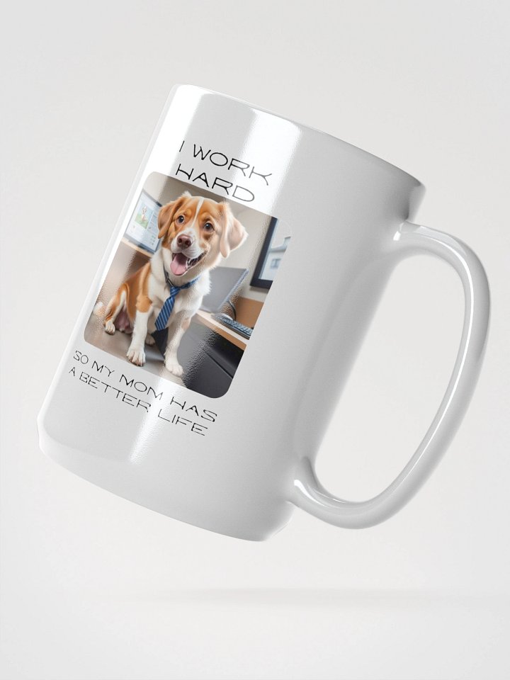 Dog Works Hard Mug product image (2)