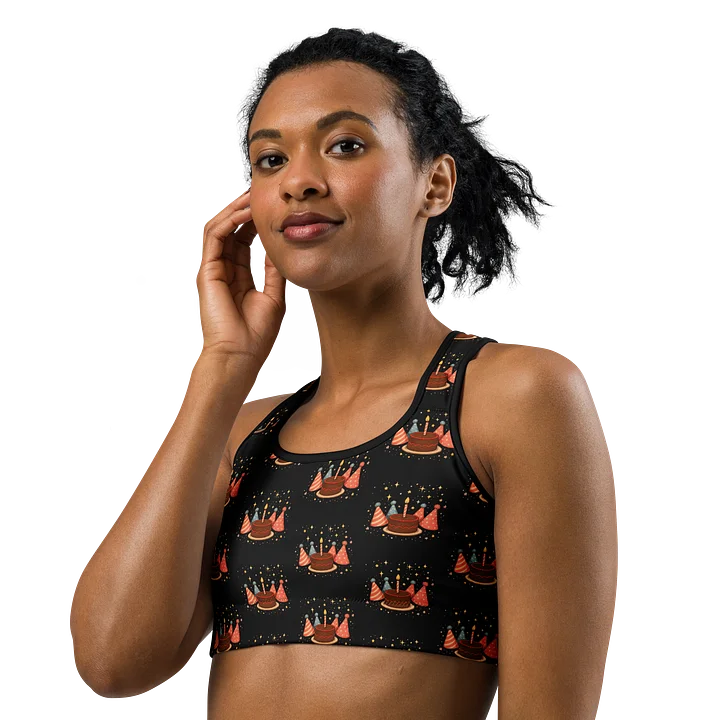 Cat brigade birthday 2 All-Over Sports Bra product image (2)
